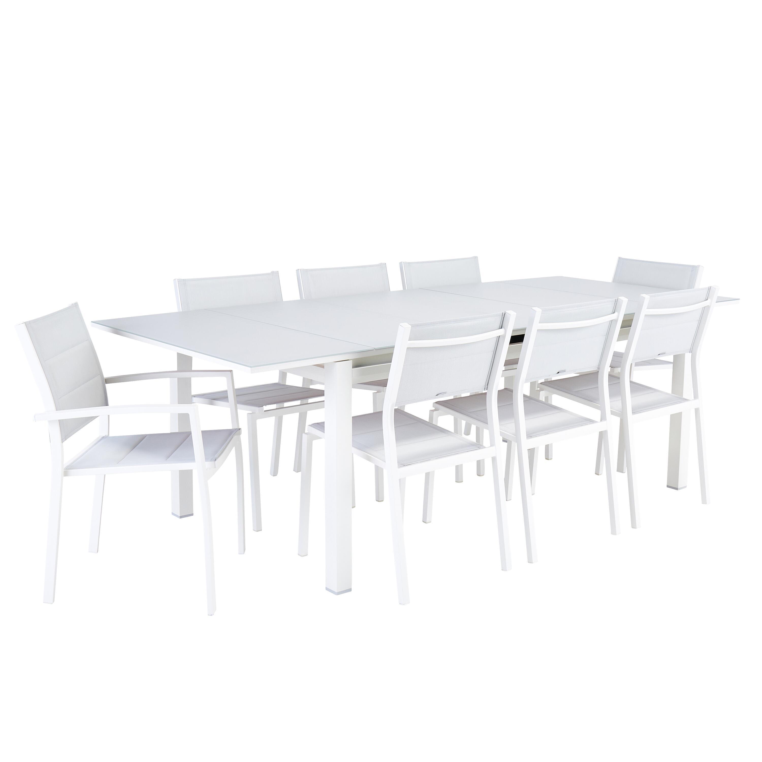 Silla de exterior de aluminio Naterial Orion Beta II con brazos blanca - 6