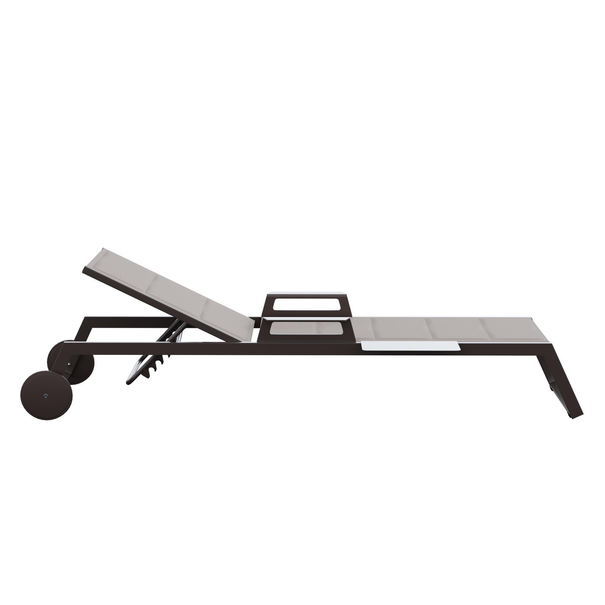 Espreguiçadeira de alumínio NATERIAL ODYSSEA II MOKA - 14