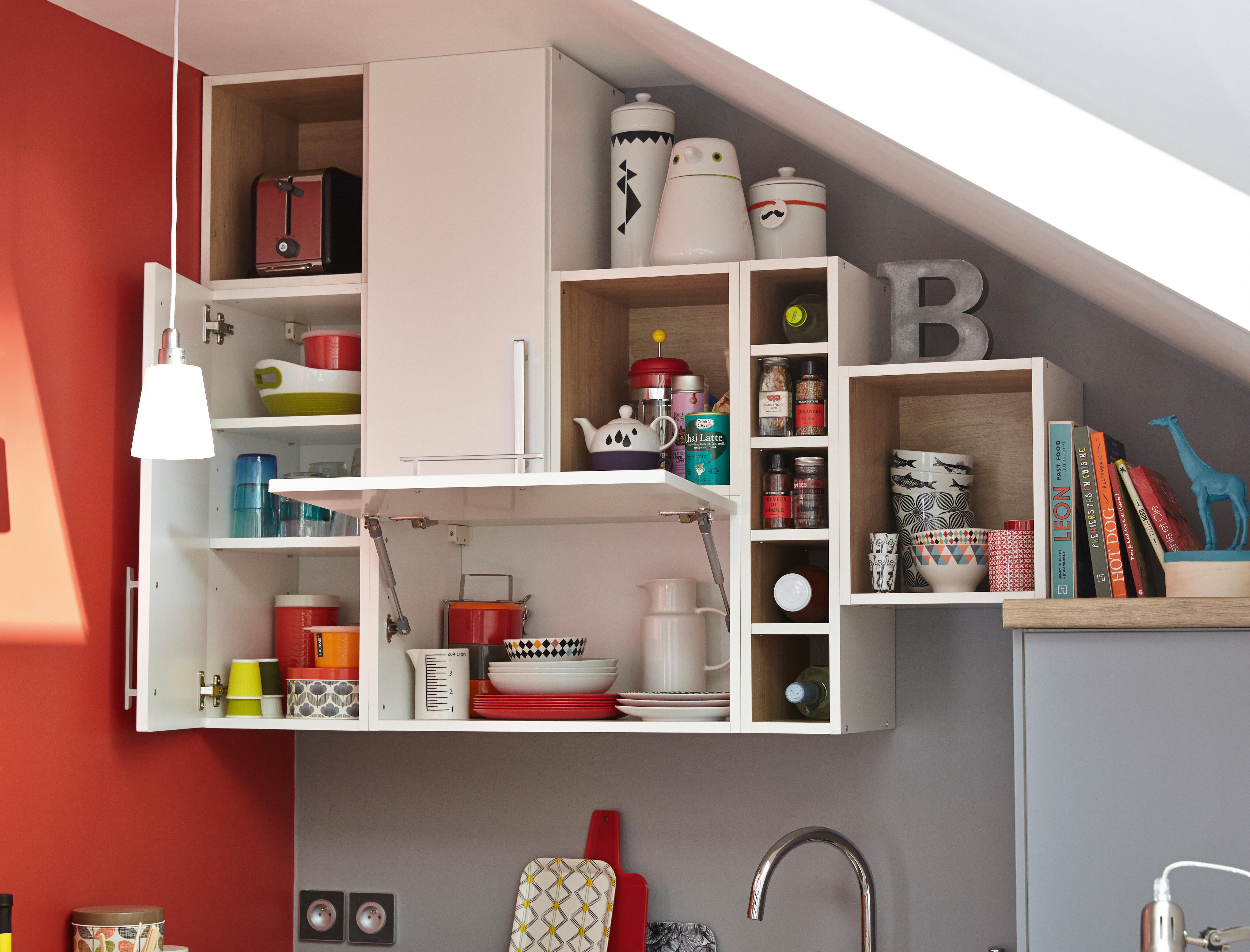 Chaise de jardin FERMOB Bistro en acier rouge - 3