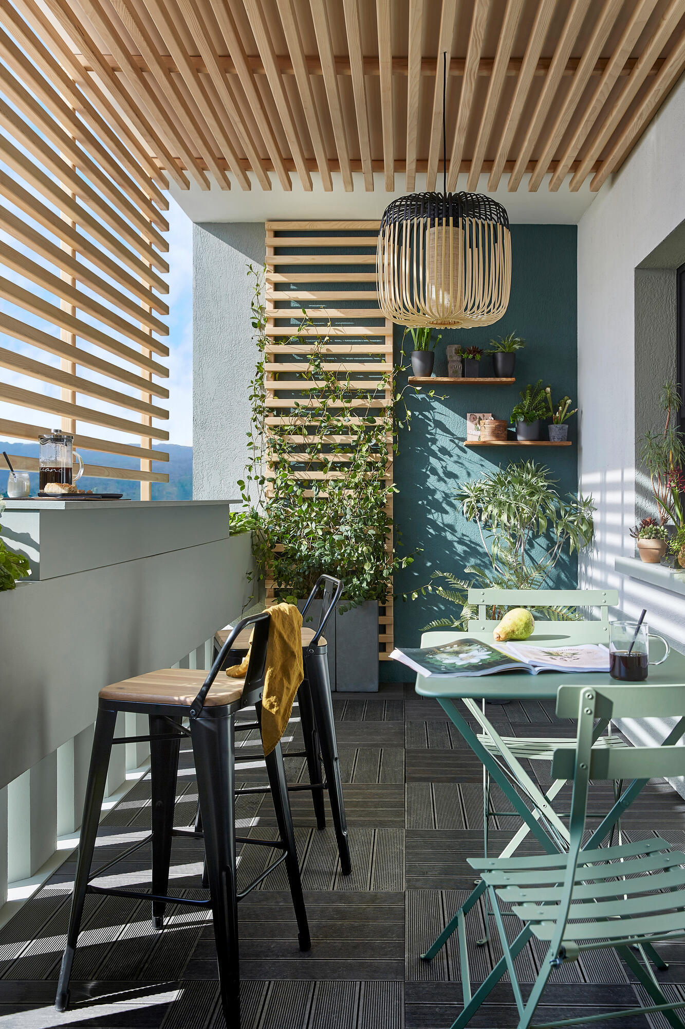 Chaise de jardin Bistro en acier gris - 3