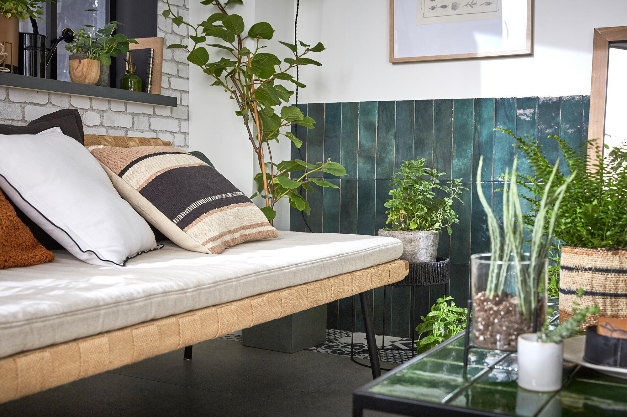 Carrelage mur intérieur effet zellige vert foncé Bakerstreet l.7.5 x L.30 cm - 4