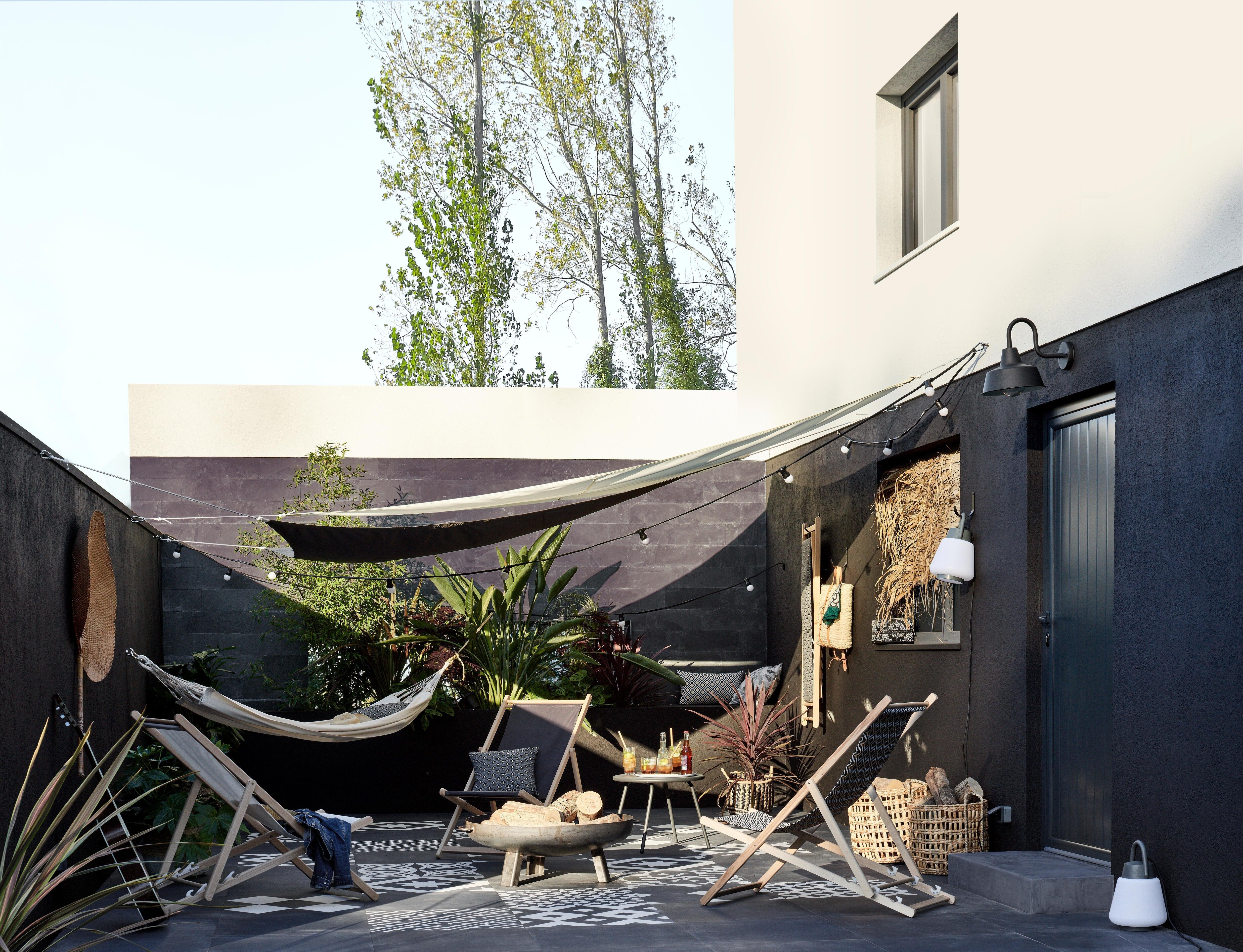 Applique classico da esterno Sarasota nero IP44 E27 INSPIRE - 2