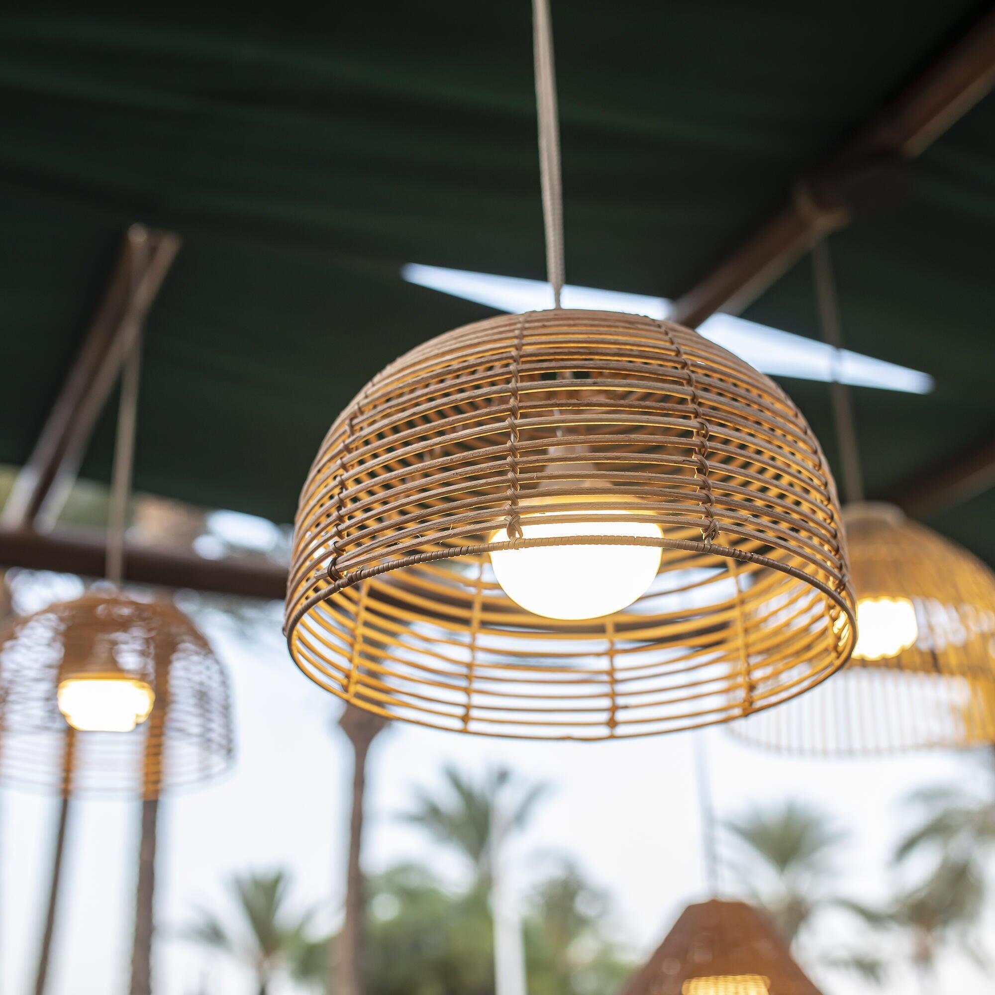 Lampadario LED design BOSSA 20 BATTERY HANG beige, luce calda 900 lumen, NEWGARDEN, IP54 - 11