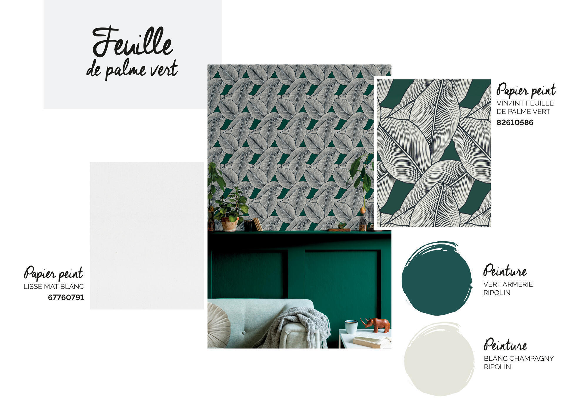 Papier peint intissé Lisse mat INSPIRE blanc - 2