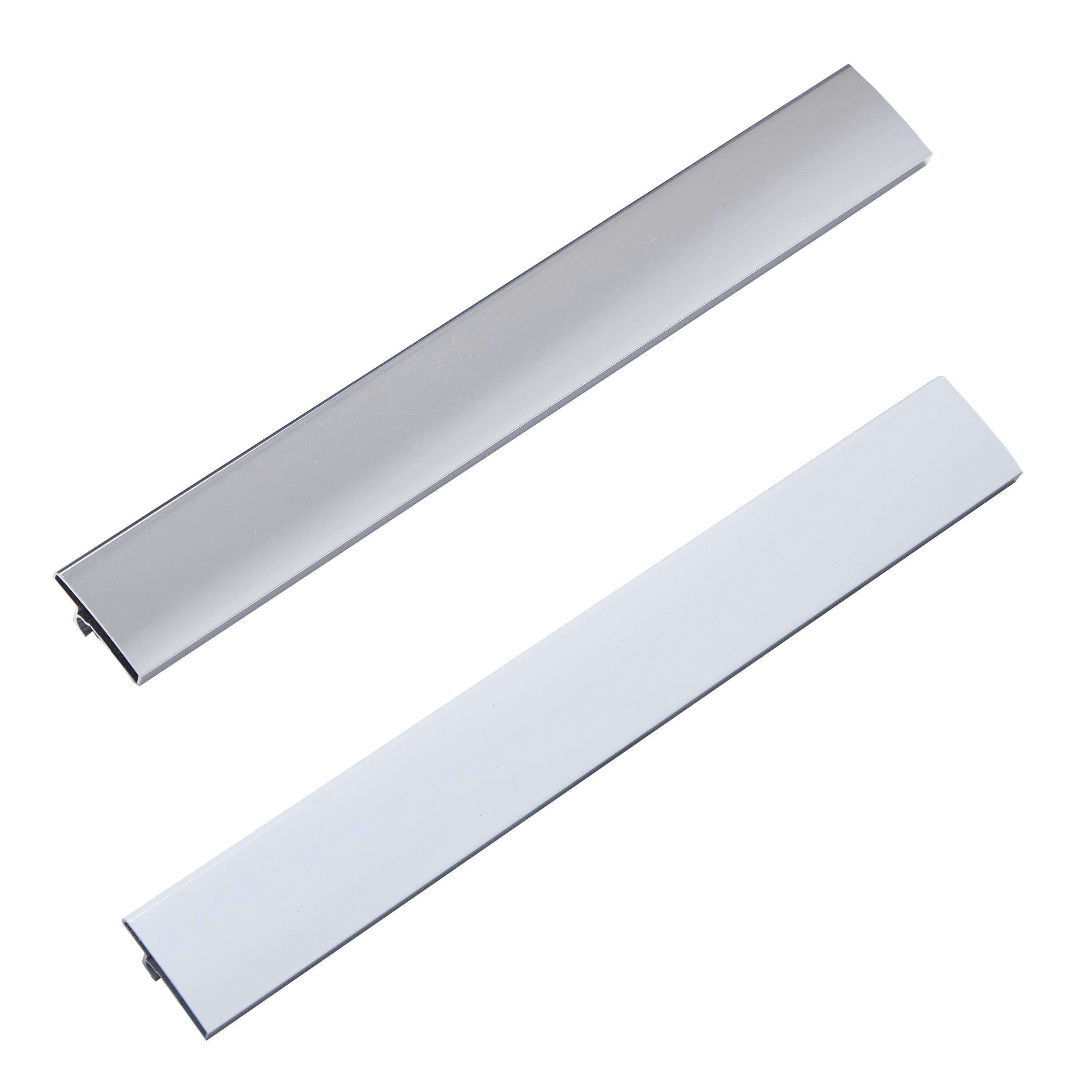 Porte de douche, 1/4 de cercle chromé, L.80 cm x l.80 cm, transparent, Essential - 9