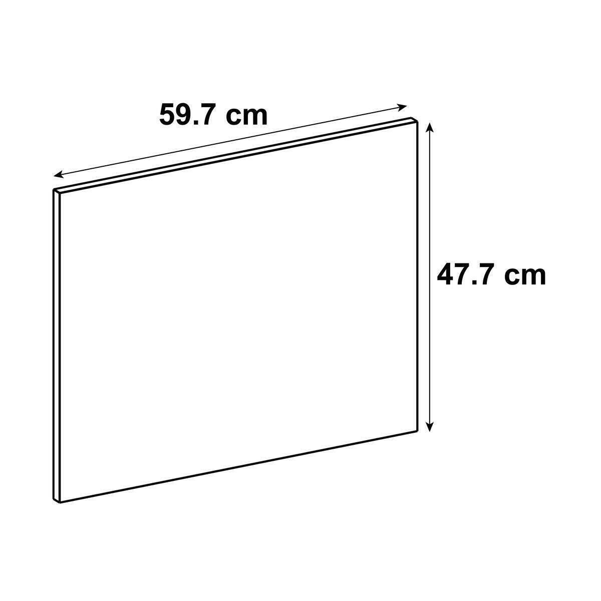 Porte de cuisine delinia id Tokyo blanc mat H.47.7 x l.59.7 cm - 8