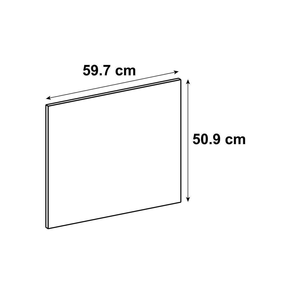 Façade de tiroir de cuisine Tokyo blanc brillant H.50.9 x l.59.7 cm - 5