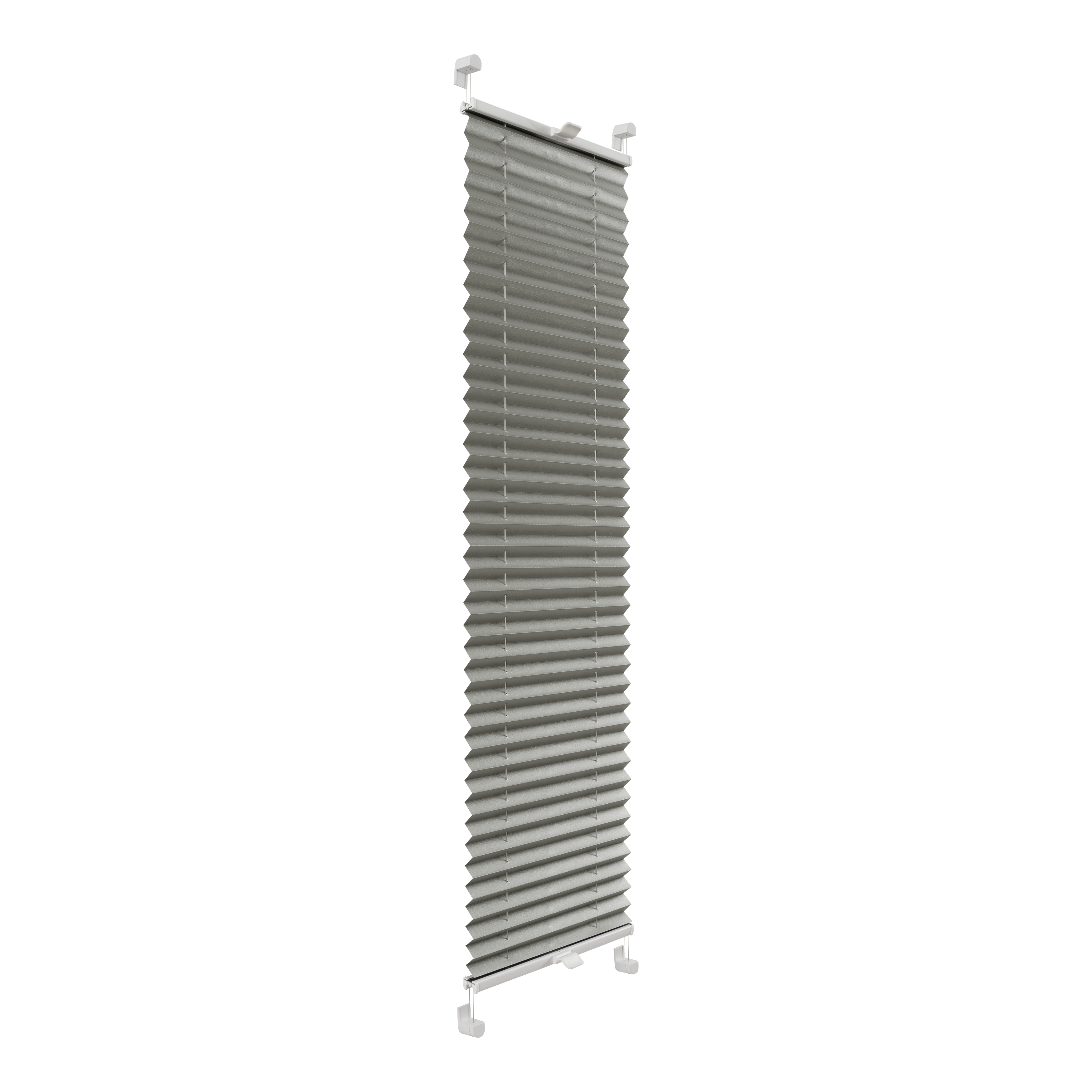 Roleta plisowana Metallic Srebrzysty 38 x 120 cm z połyskiem