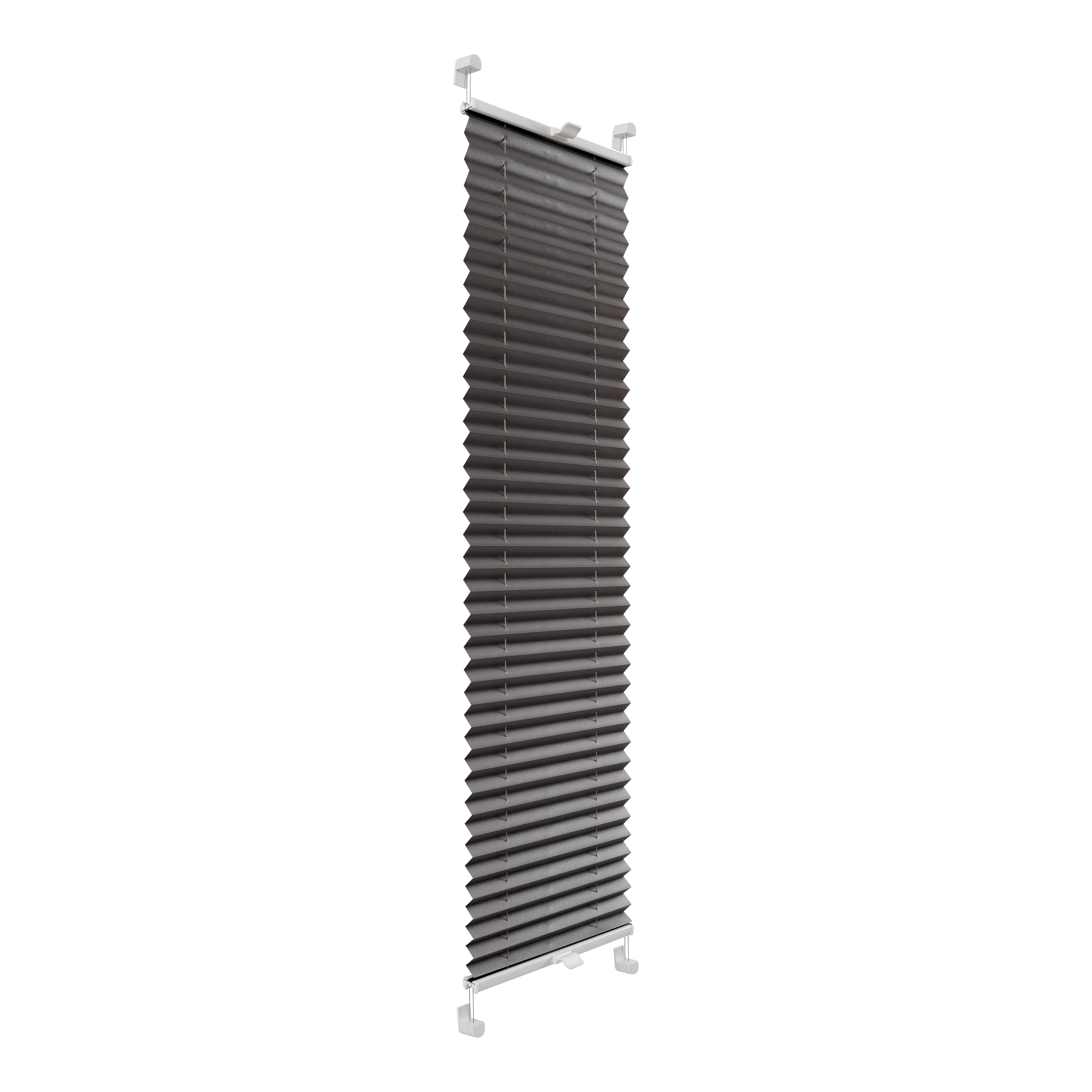 Roleta plisowana Metallic Stalowy 32 x 120 cm z połyskiem