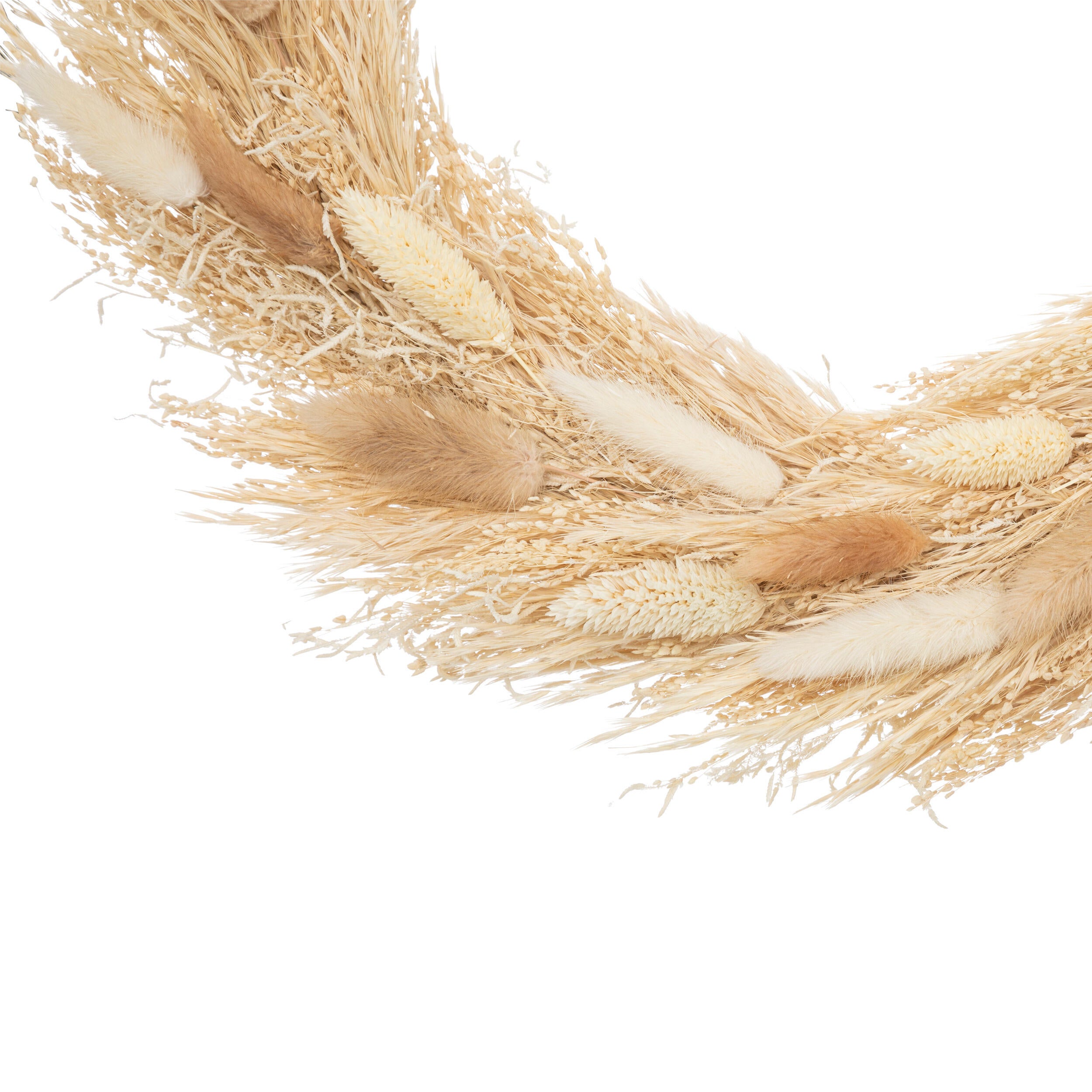 Couronne de fleurs séchées, naturel D34 - 2