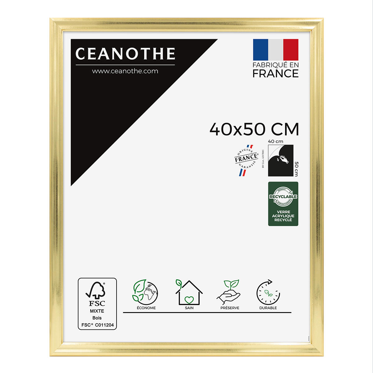 Moldura Julia 40X50 cm dourada - 2