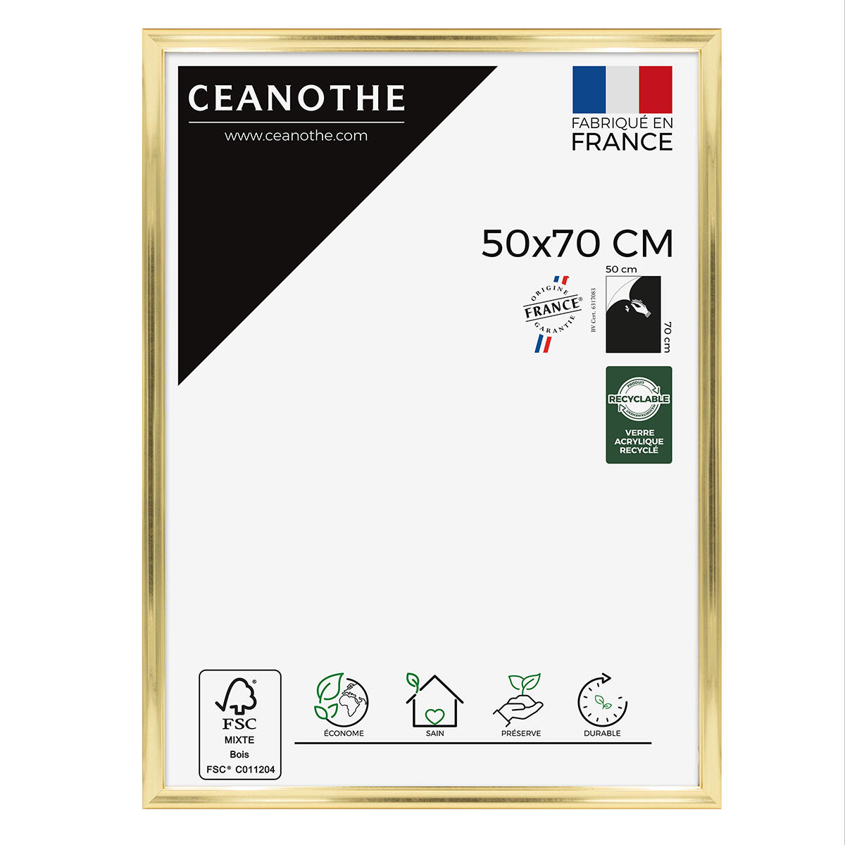 Moldura Julia 50X70 cm dourada - 2