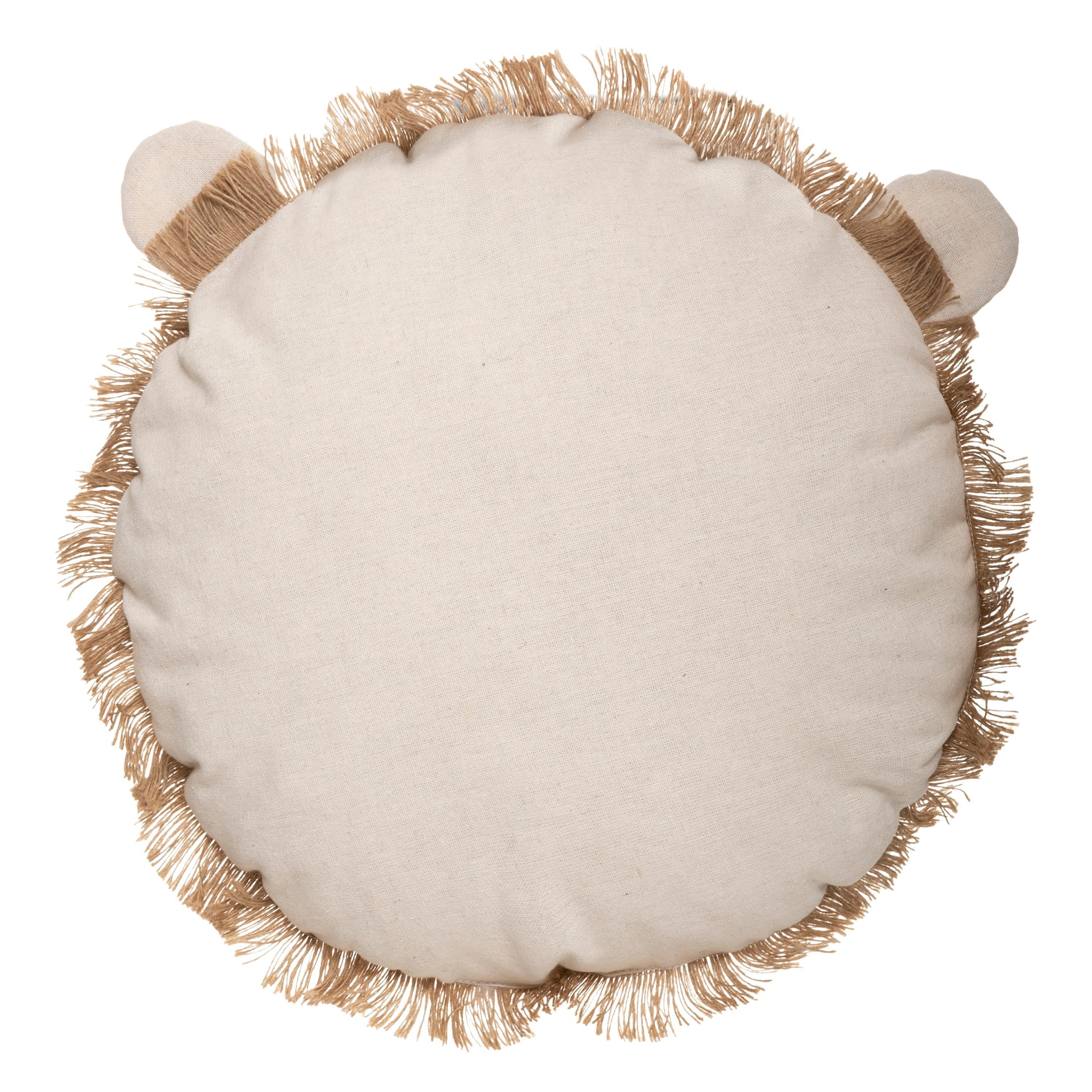 Coussin rond safari, lion D38 - 2