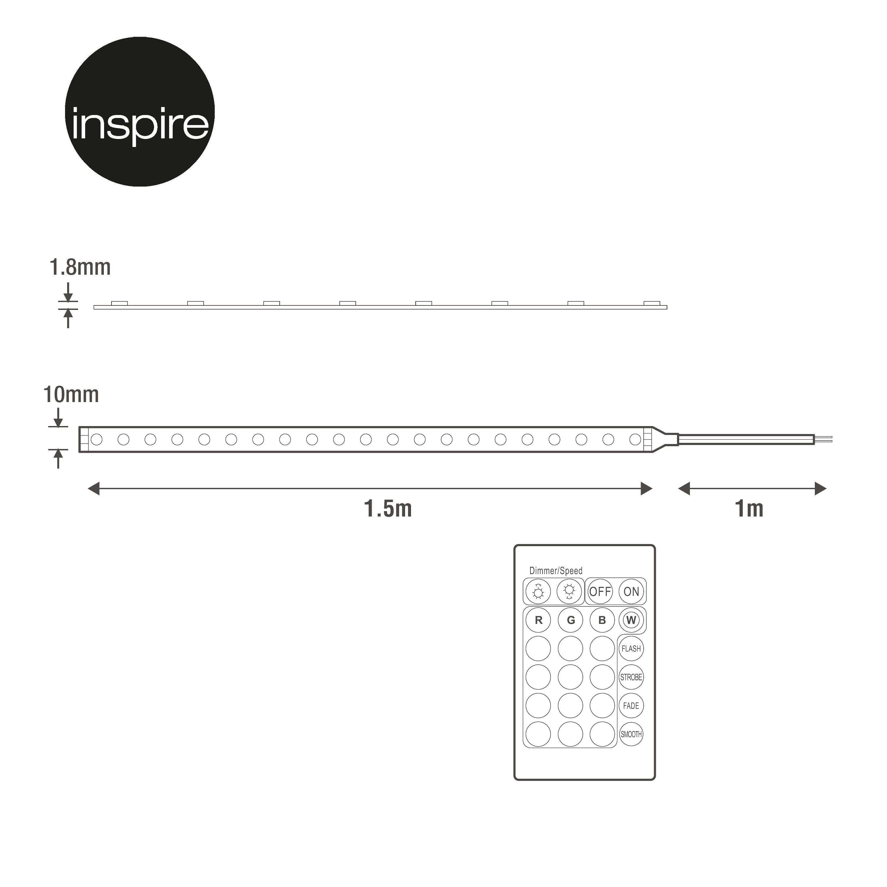 Ruban LED 12V L.1.5 m, changement de couleurs, Faxe INSPIRE - 8