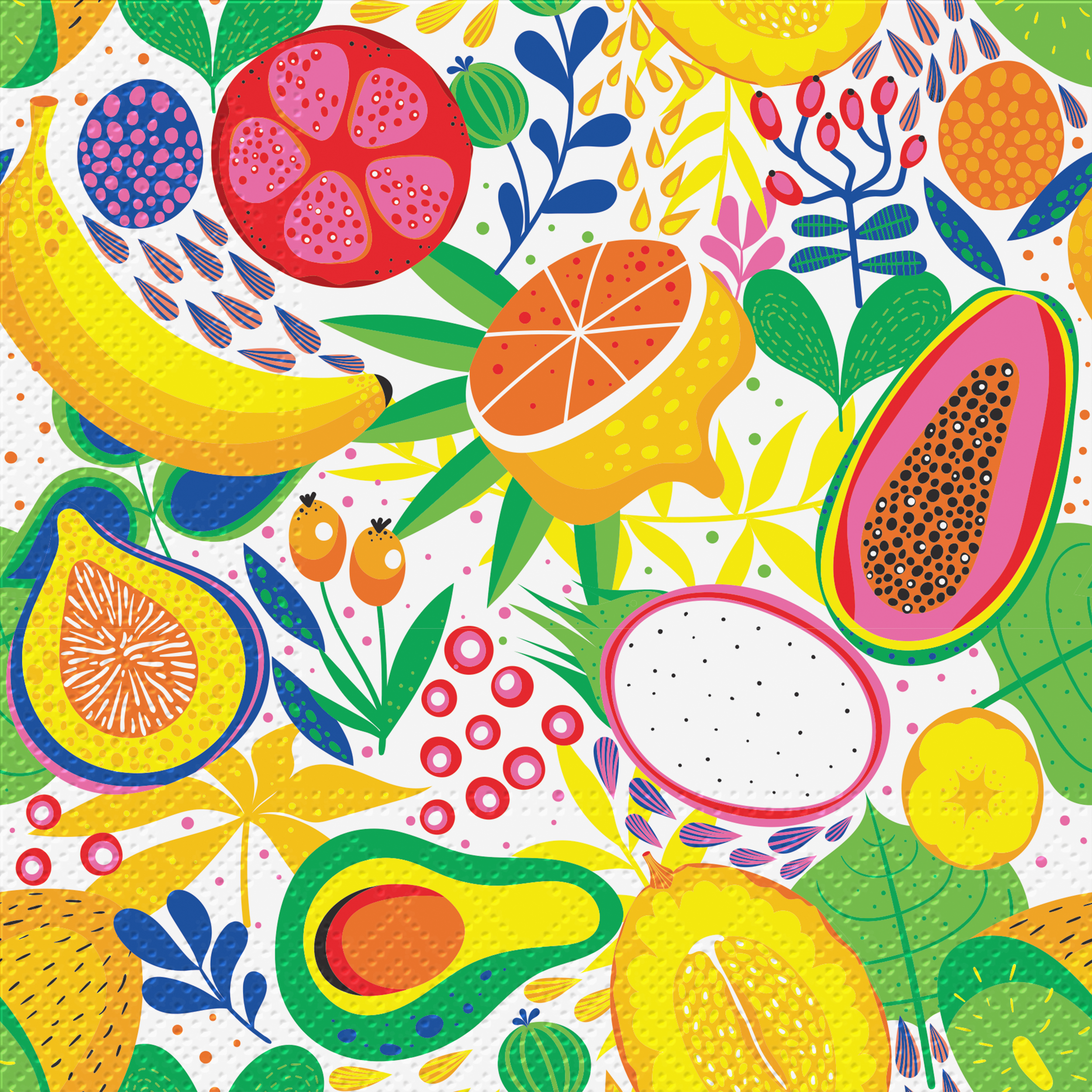 Serwetki Tropical Delight 33 x 33 cm 20 szt.