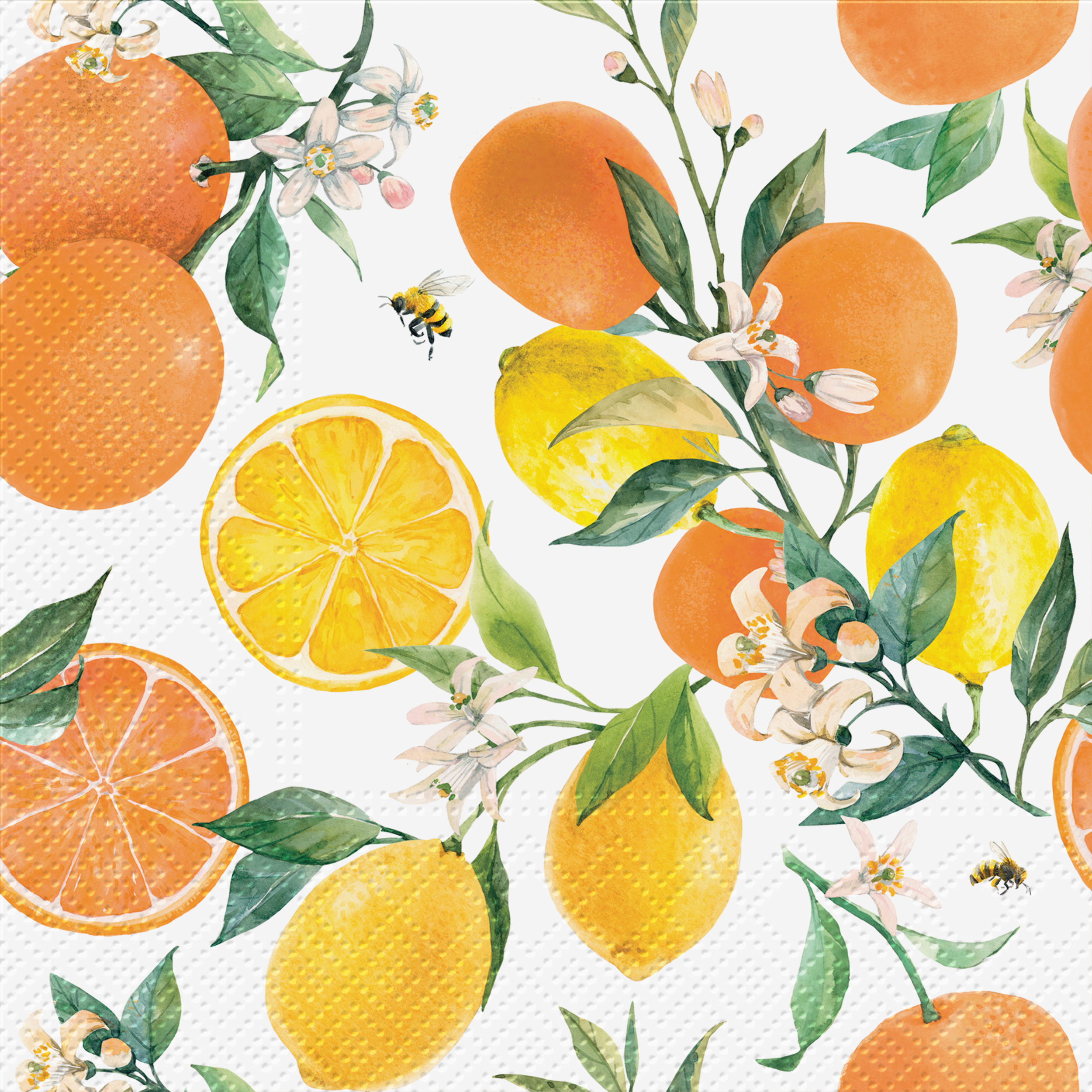 Serwetki Citrus with Bees 33 x 33 cm 20 szt.