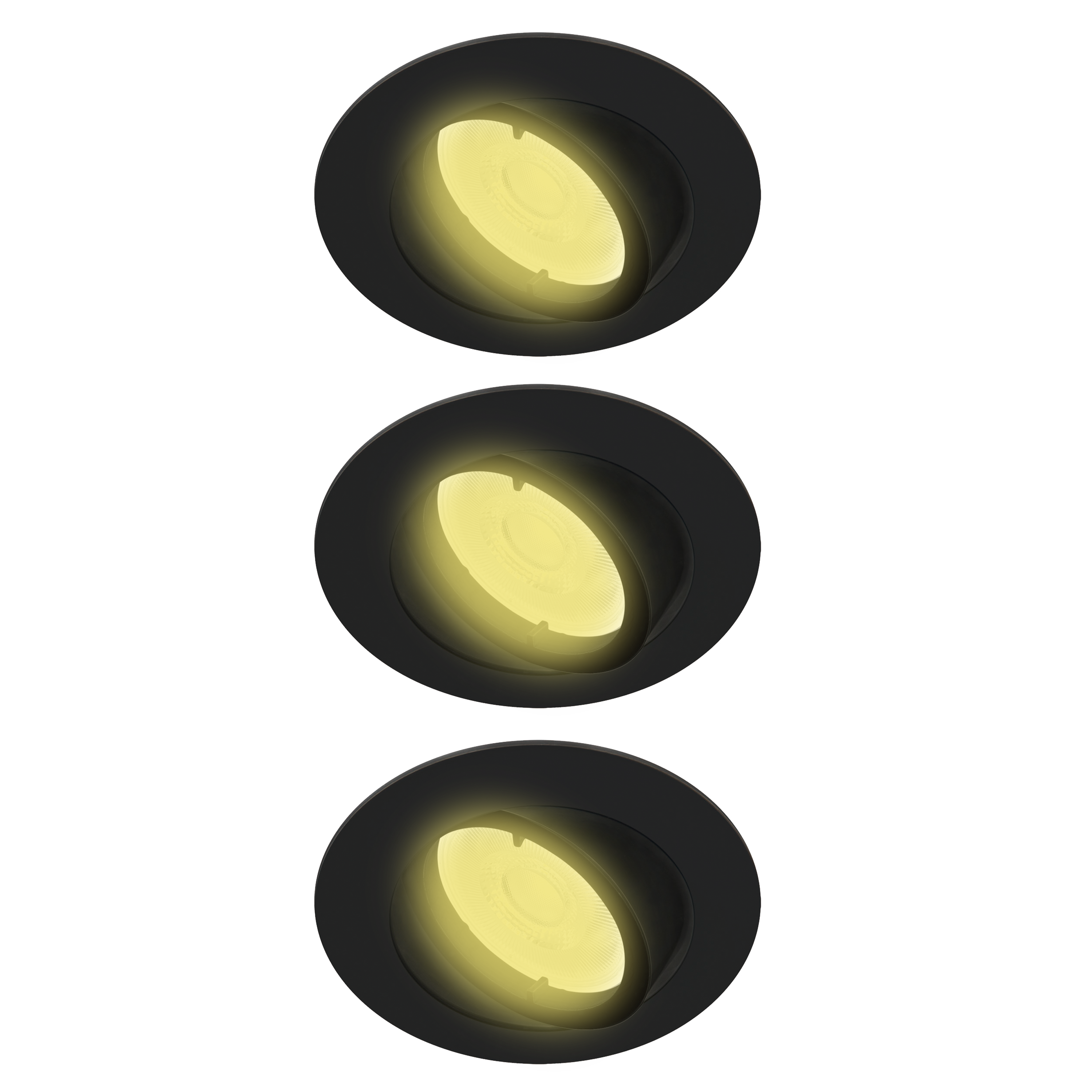 Oprawa stropowa oczko Bama 3 szt. GU10 czarny Inspire - 8