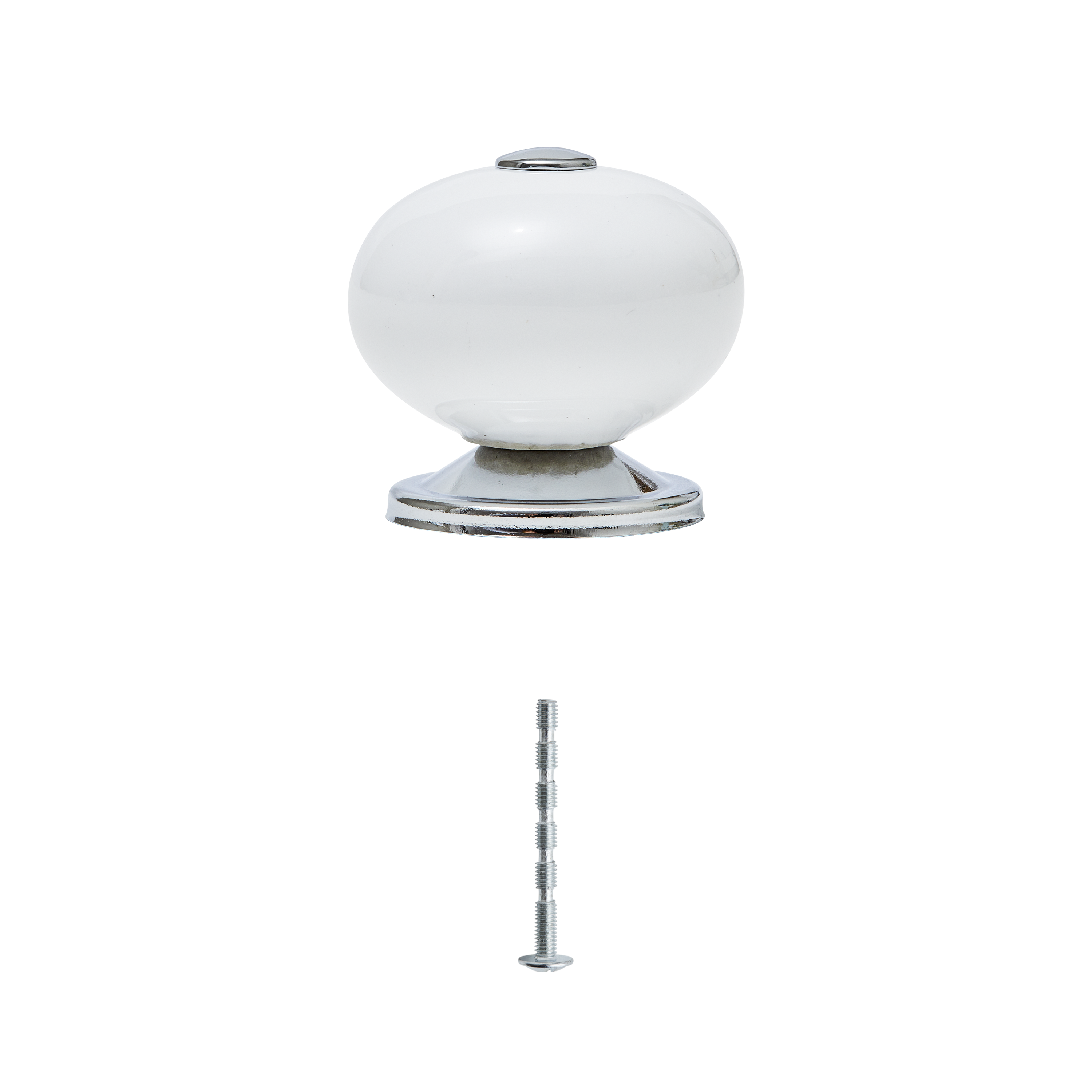 Puxador para móvel porcelana branca 39 mm Inspire Gabi - 2