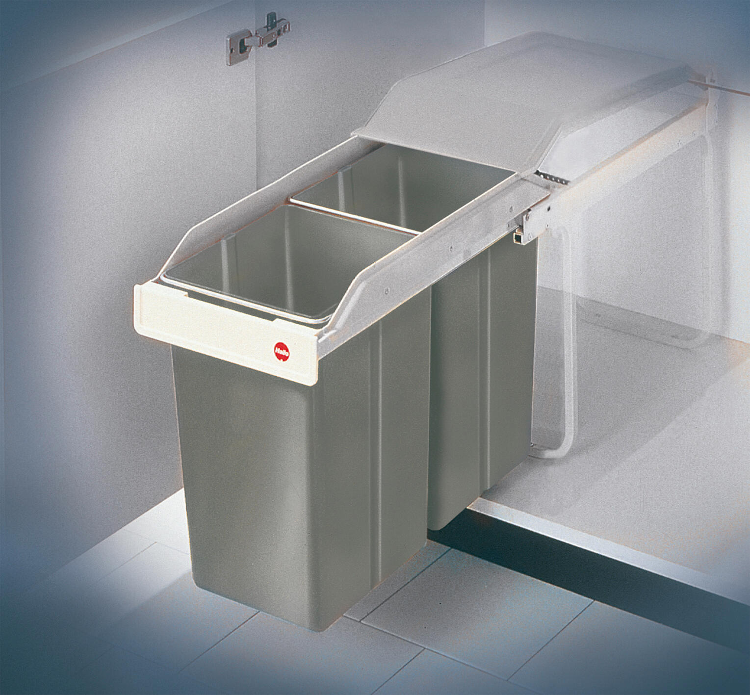 Balde de lixo extraível 15+15L Hailo - 16