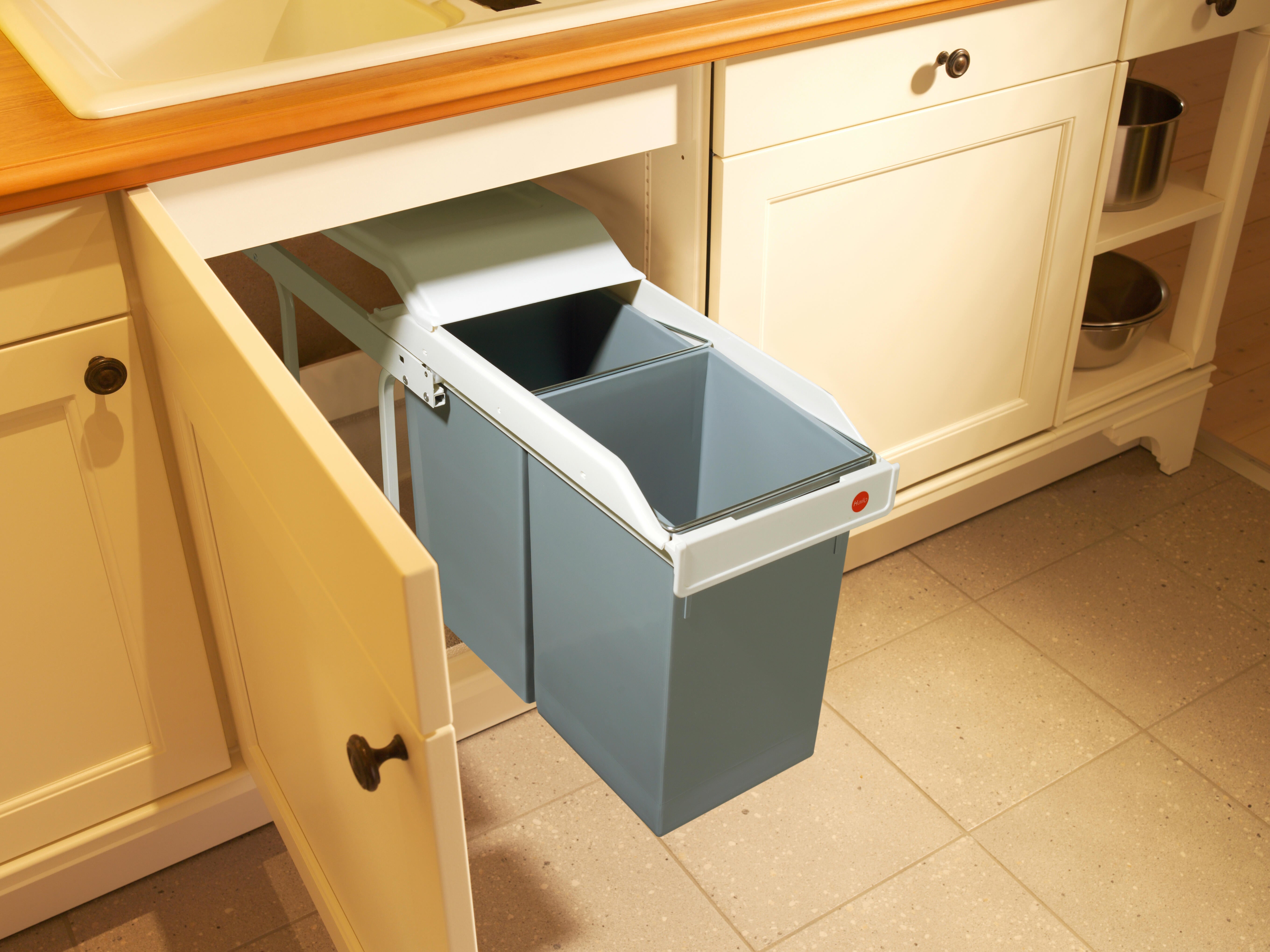 Balde de lixo extraível 15+15L Hailo - 15