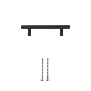 Tiradores Negro Arco 160 Mm Juego De 16 Tiradores Para Muebles Negros - 160 Mm, Arco, Distancia Entre Agujeros 128 Mm, Con Tornillos Manijas Aleacion Aluminio