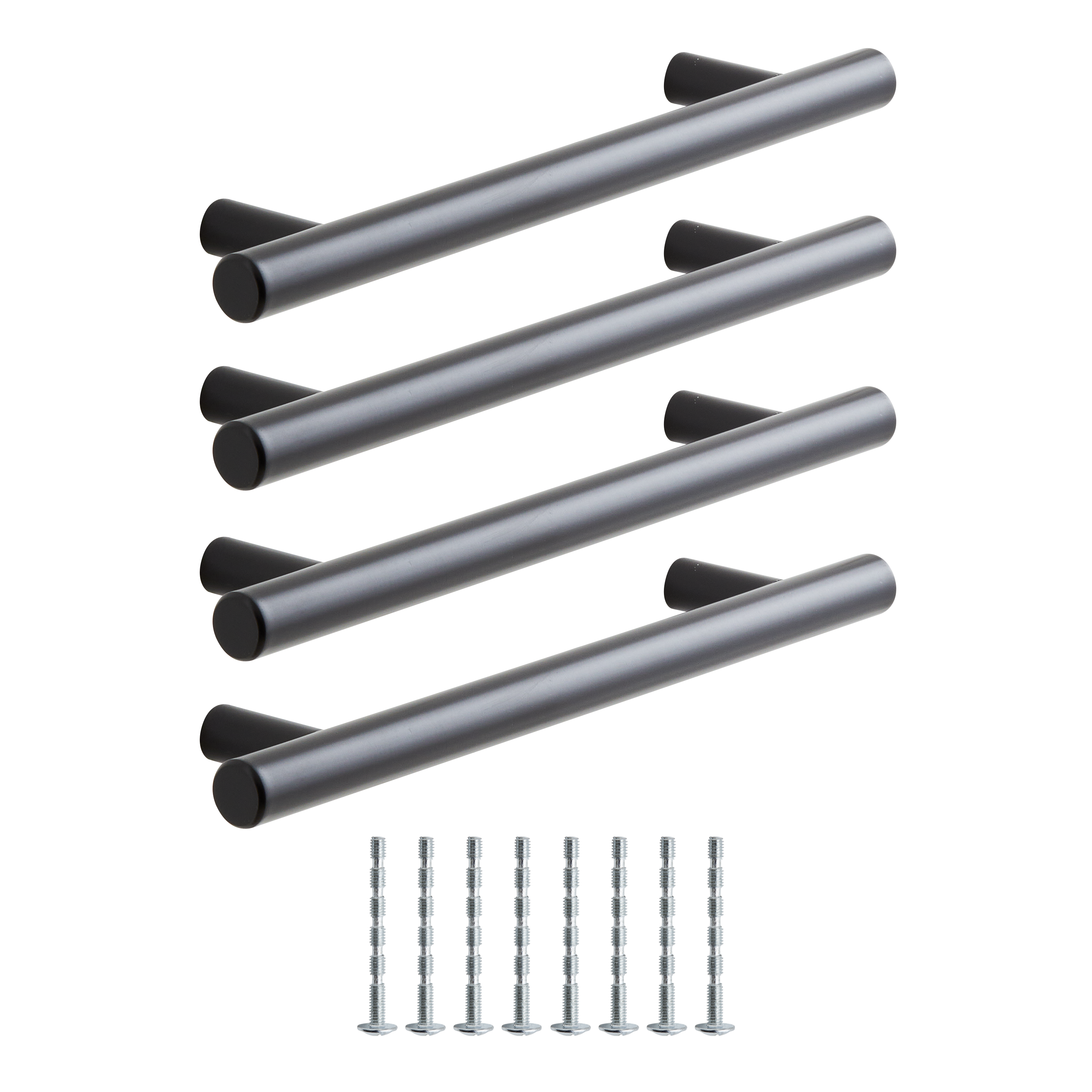 4 tirador mueble inspire negro distancia entre eje 128 mm