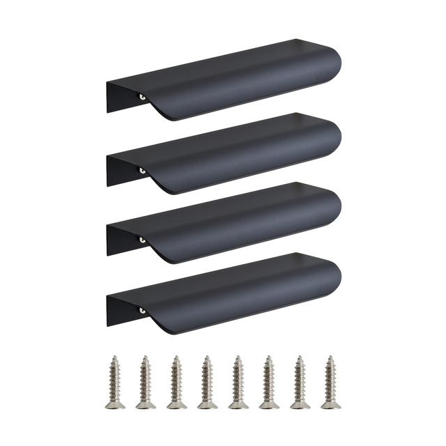 4 Tirador mueble INSPIRE  negro distancia entre eje 96 mm