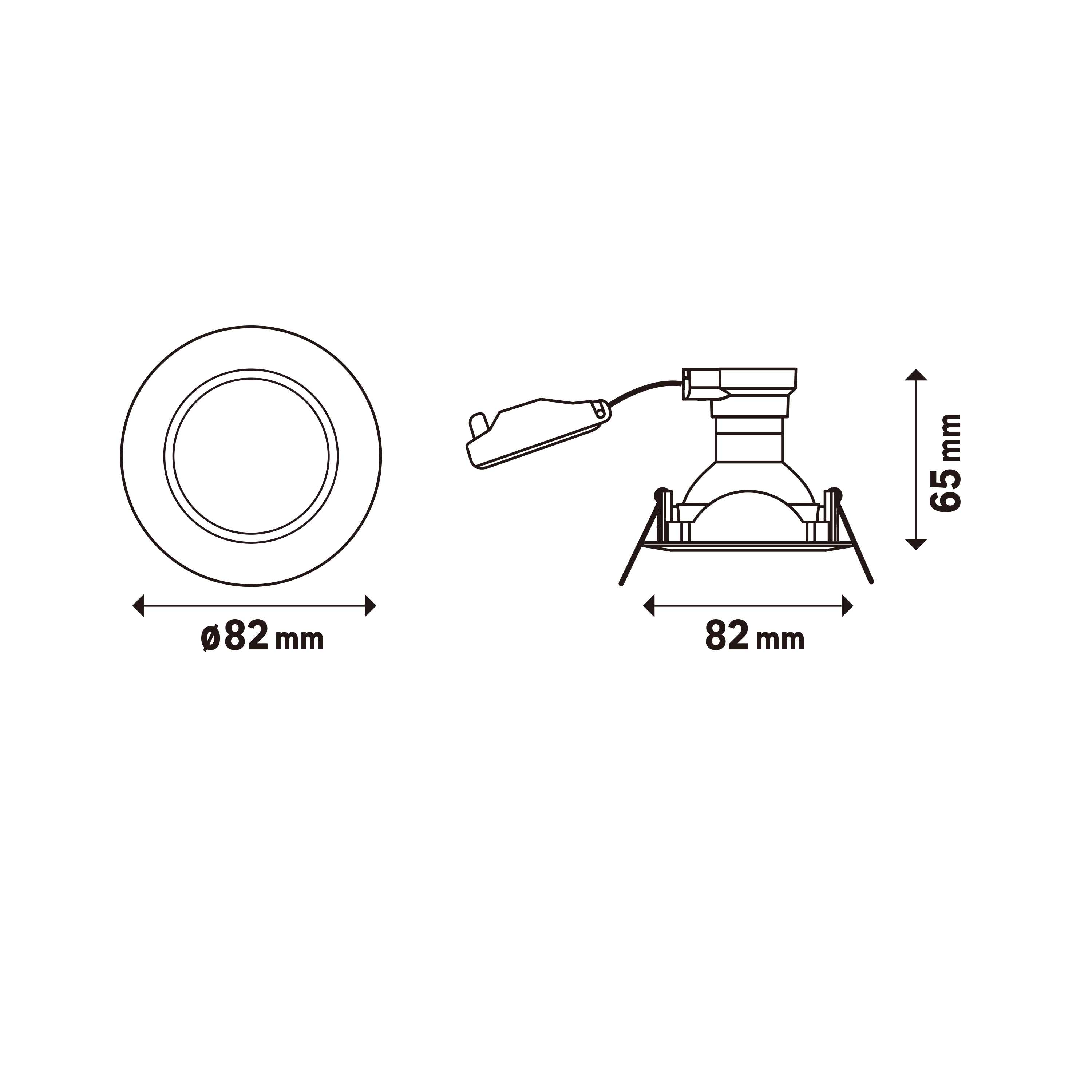 Set da 10 pezzi, faretto da incasso con fonte luminosa orientabile GU10 INSPIRE CLANE argento  Ø 8.2 cm Luce bianco naturale - 4