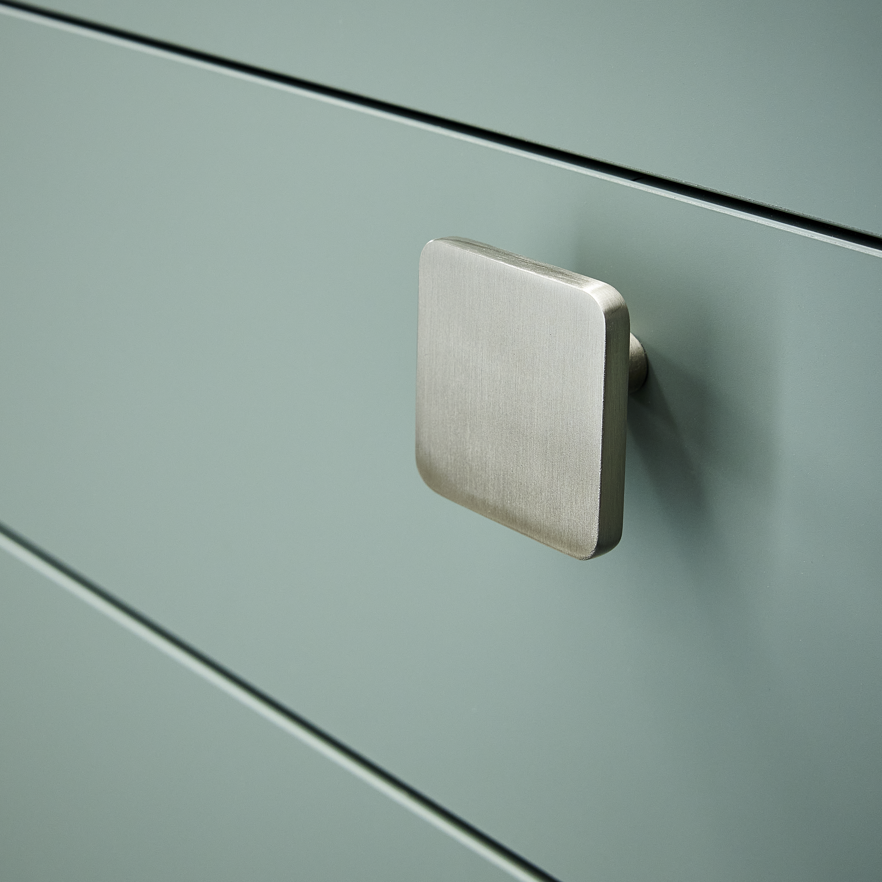 4 Puxadores para móvel alumínio escovado prateado 40 mm Inspire Keo - 2