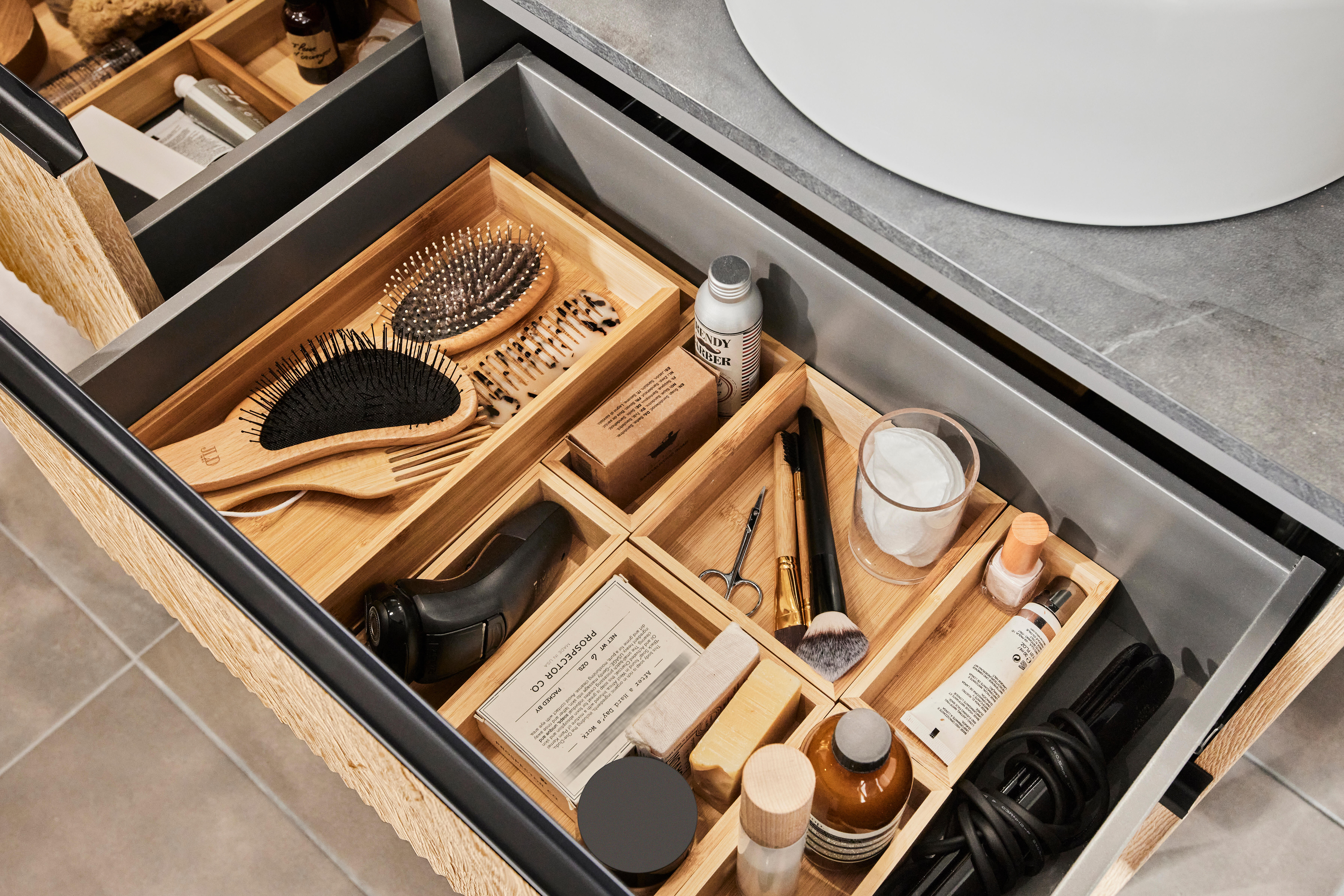 Lot de Organiseur Organiseur marron Bambou SENSEA - 10