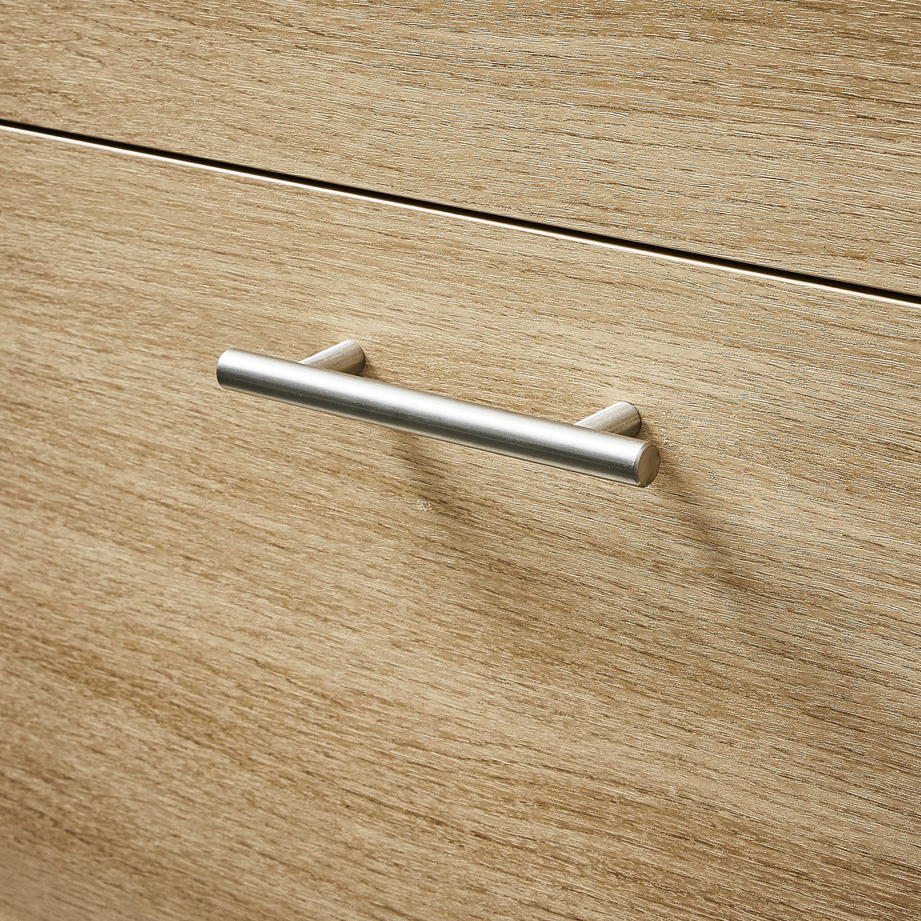 4 Puxadores para móvel asa aço inoxidável escovado prateado 96 mm Inspire Sara - 2