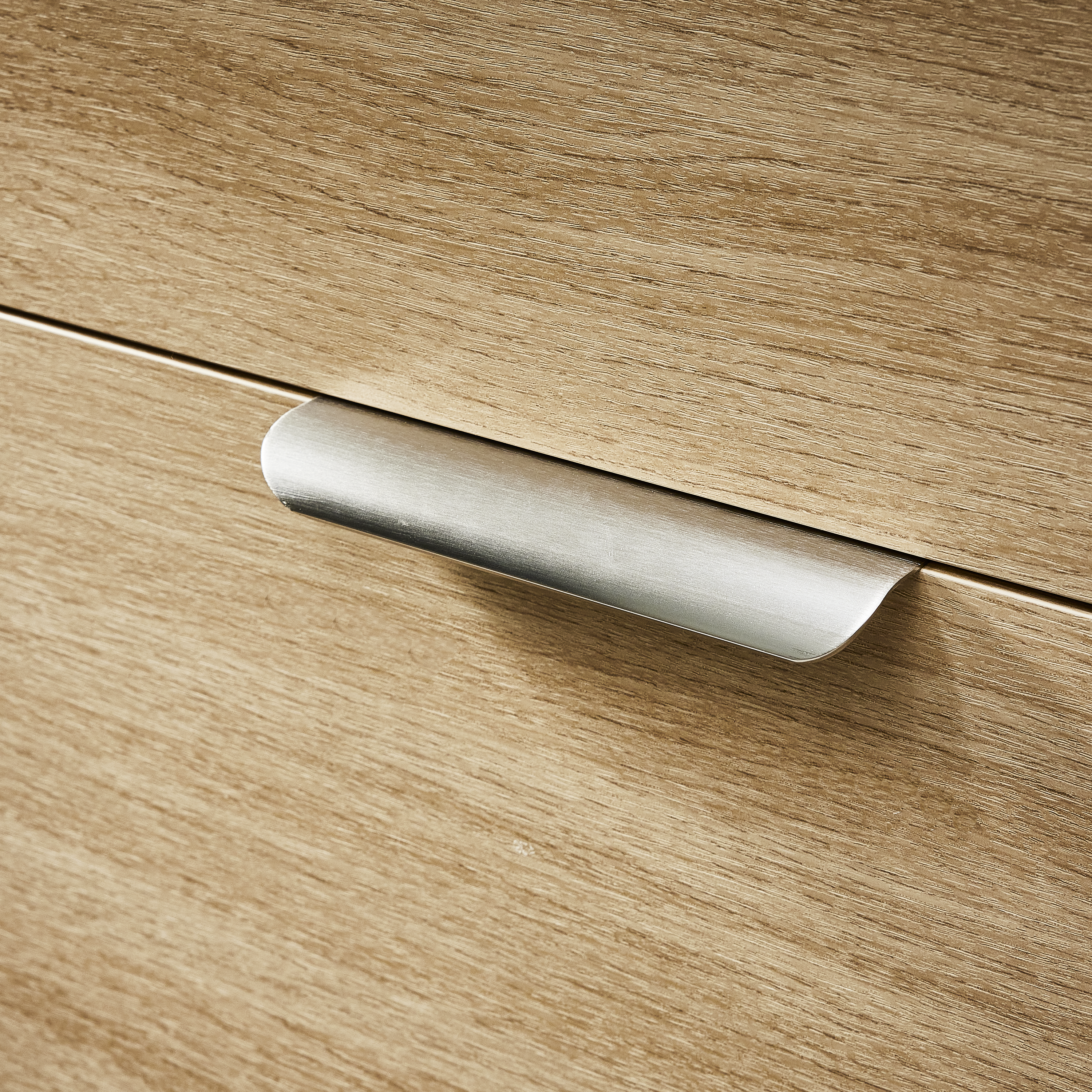 Puxador para móvel asa alumínio escovado prateado 96 mm Inspire Oslo - 3