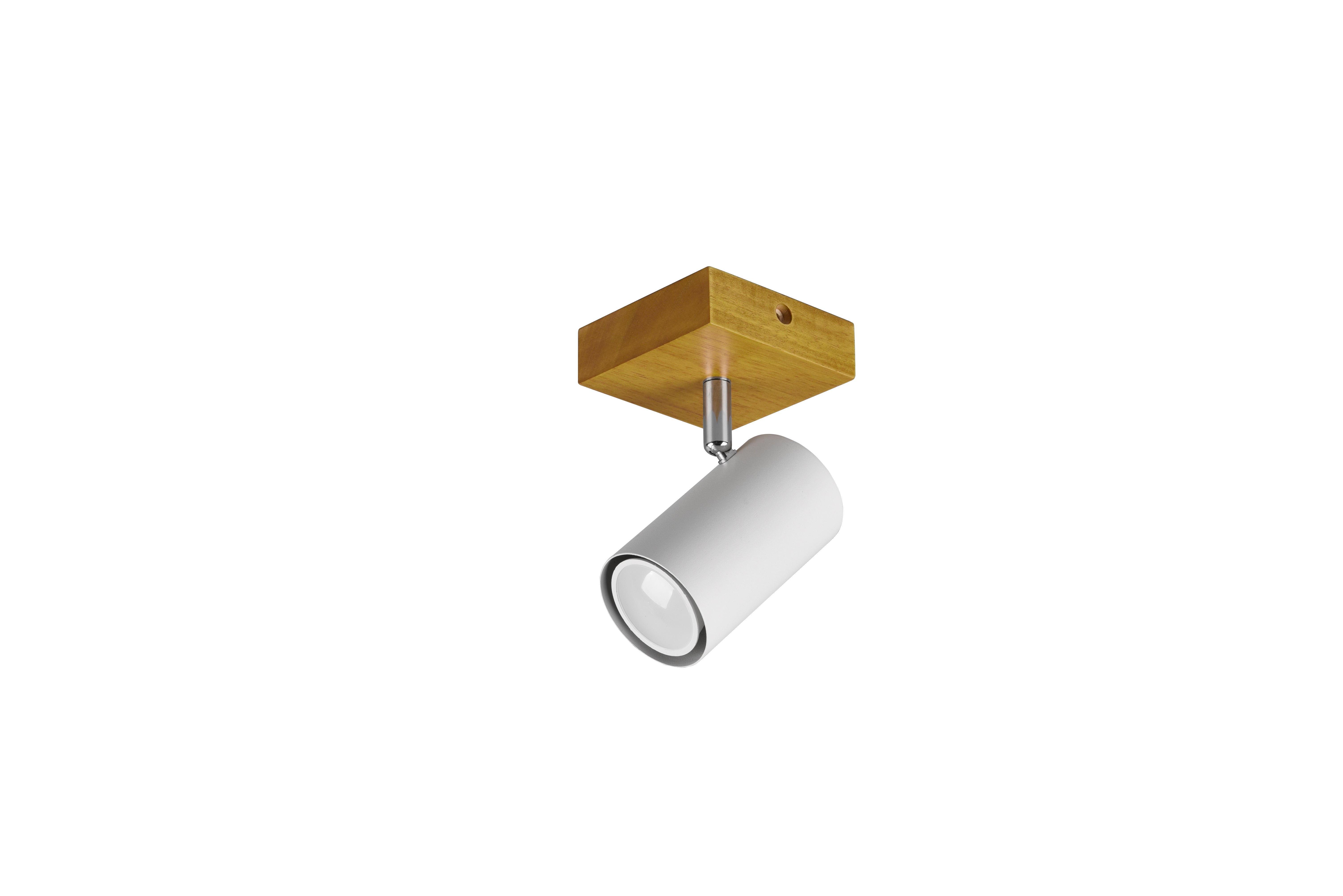 Foco Marley 1 luz GU10 Blanco/Madera - 3