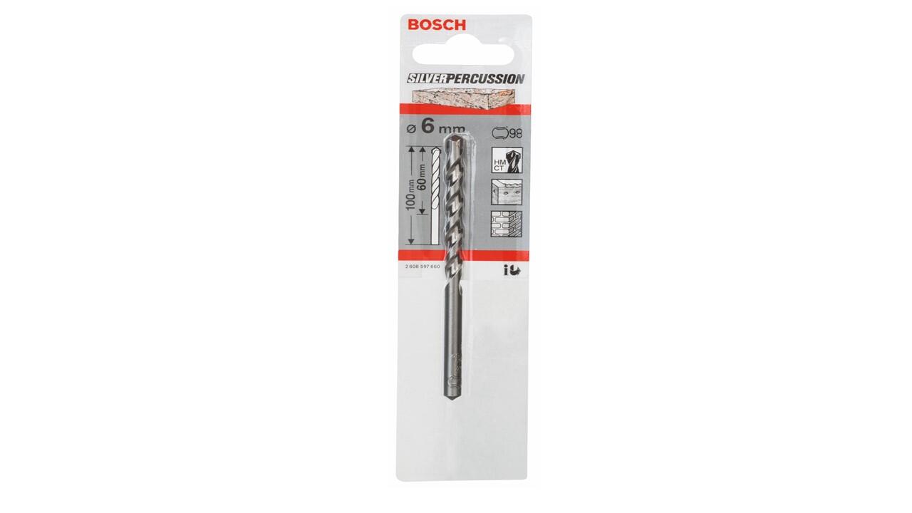 Broca para hormigón enganche cilíndrico ø 6 x L. 100 mm BOSCH CYL-3 - 4