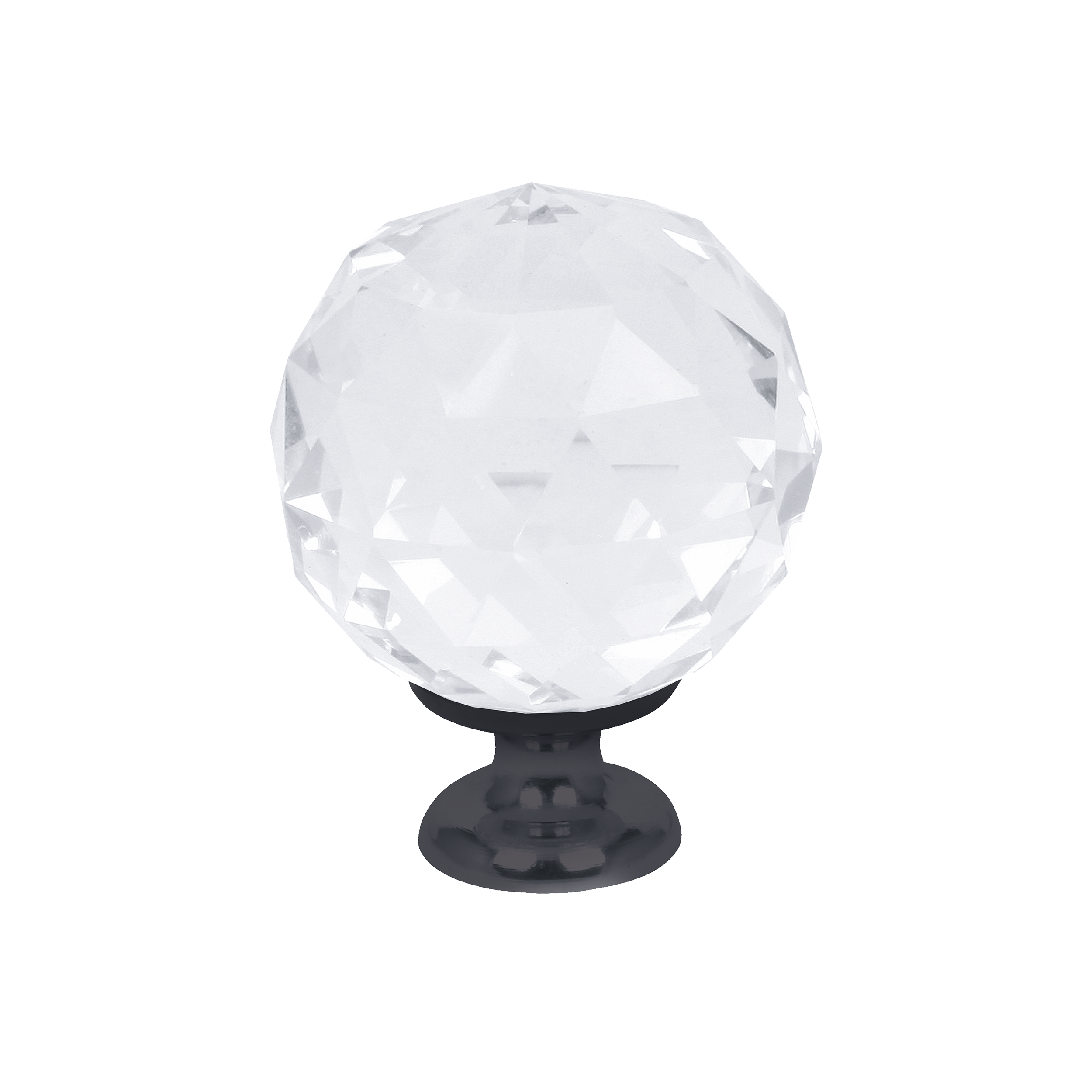 Gałka meblowa Crystal Palace 30 mm czarno-biała