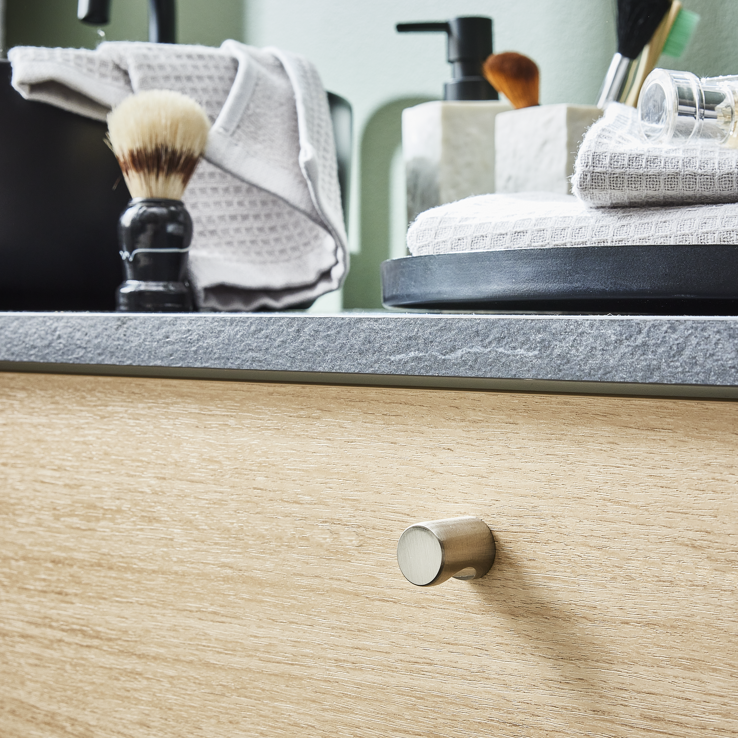 Puxador para móvel alumínio escovado prateado 19,5 mm Inspire Omna - 2