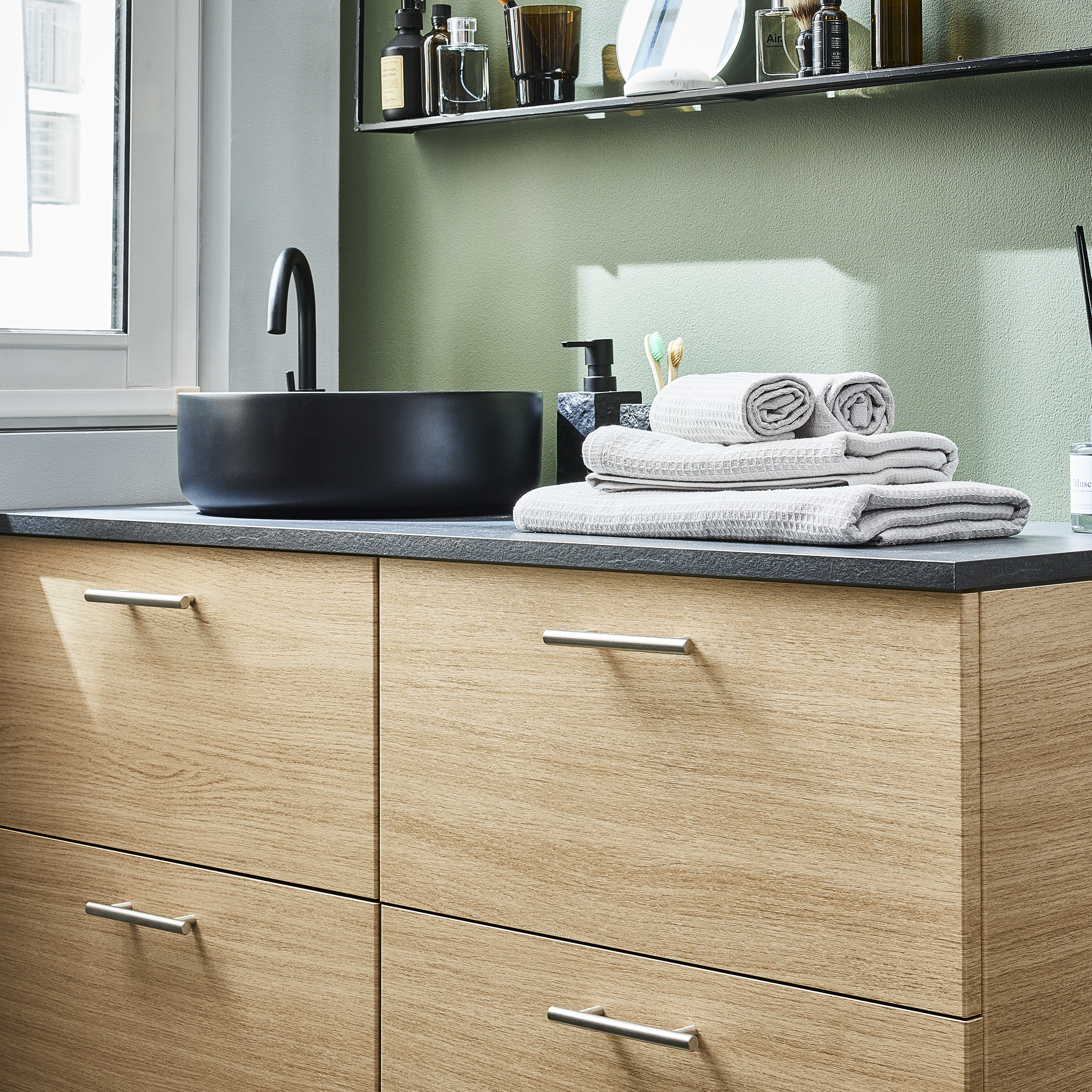 4 Puxadores para móvel asa aço inoxidável escovado prateado 96 mm Inspire Sara - 3