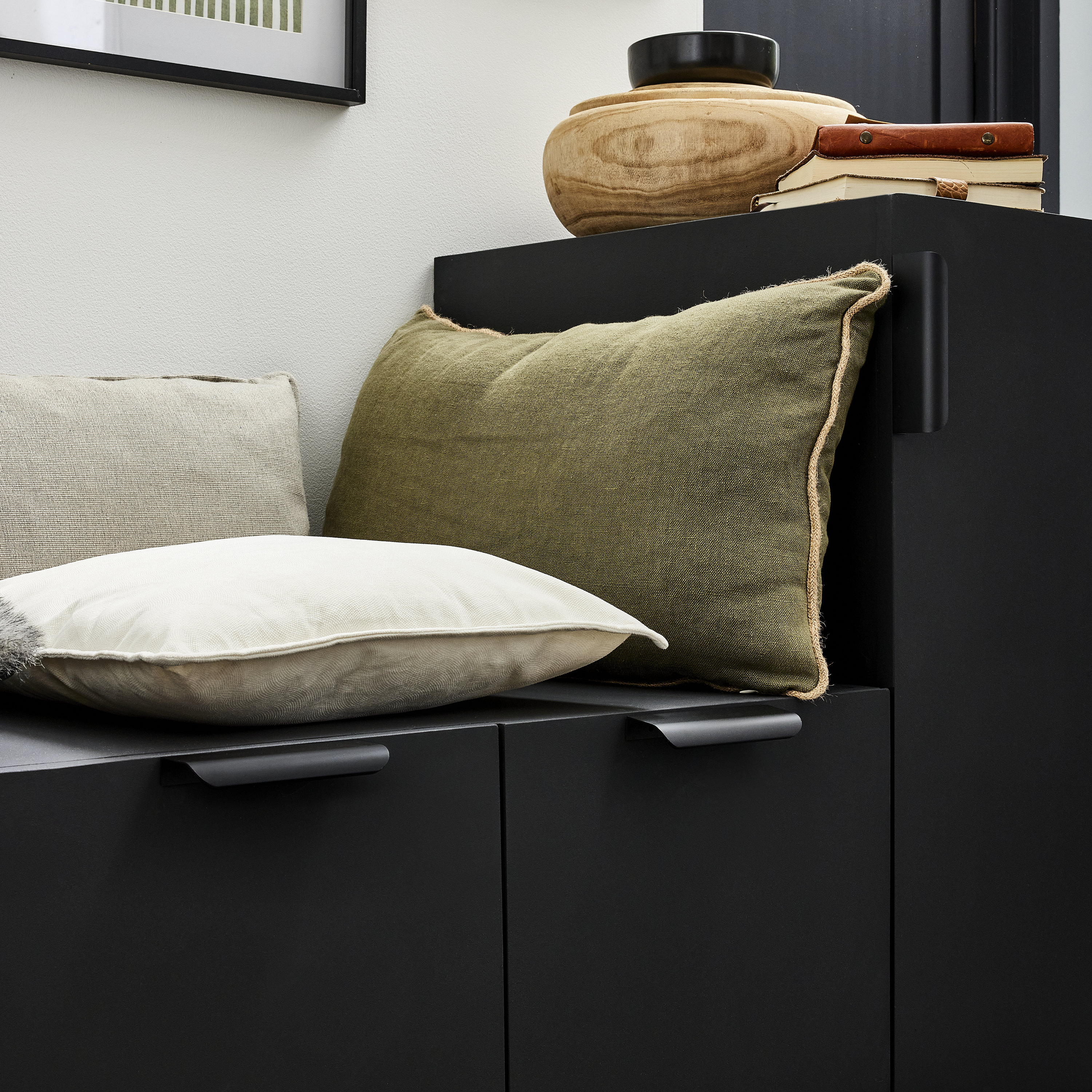 Puxador para móvel asa alumínio preto 96 mm Inspire Oslo - 3