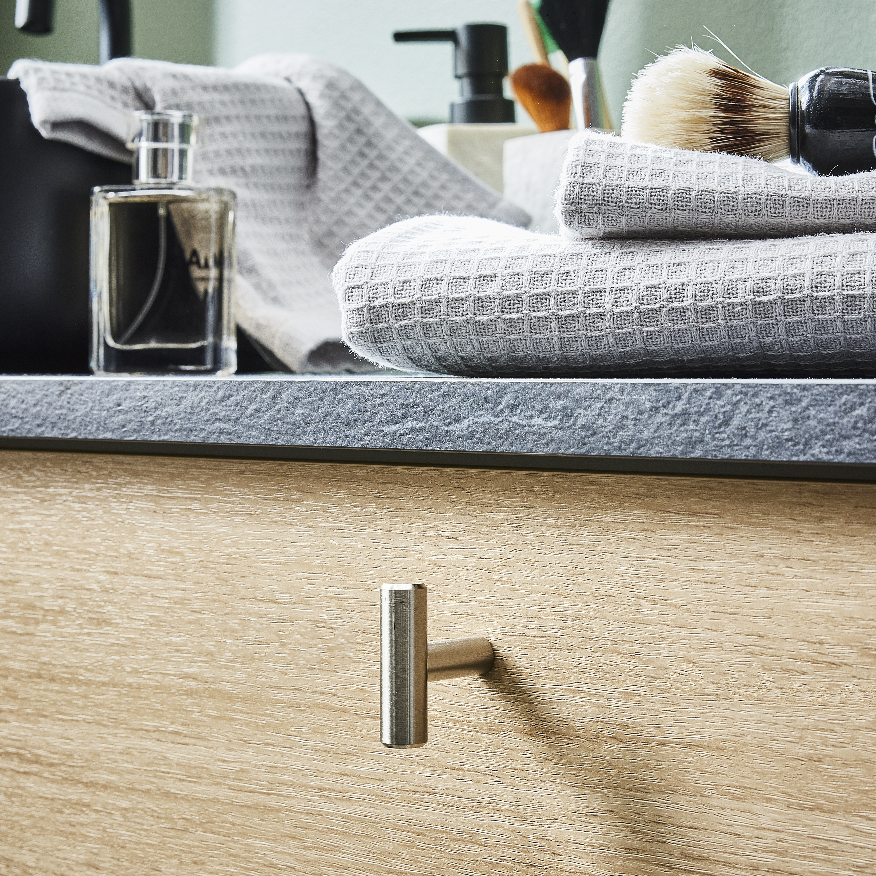 Pomolo per mobili INSPIRE urban in acciaio argento spazzolato opaco H 40 mm L 12 mm - 3