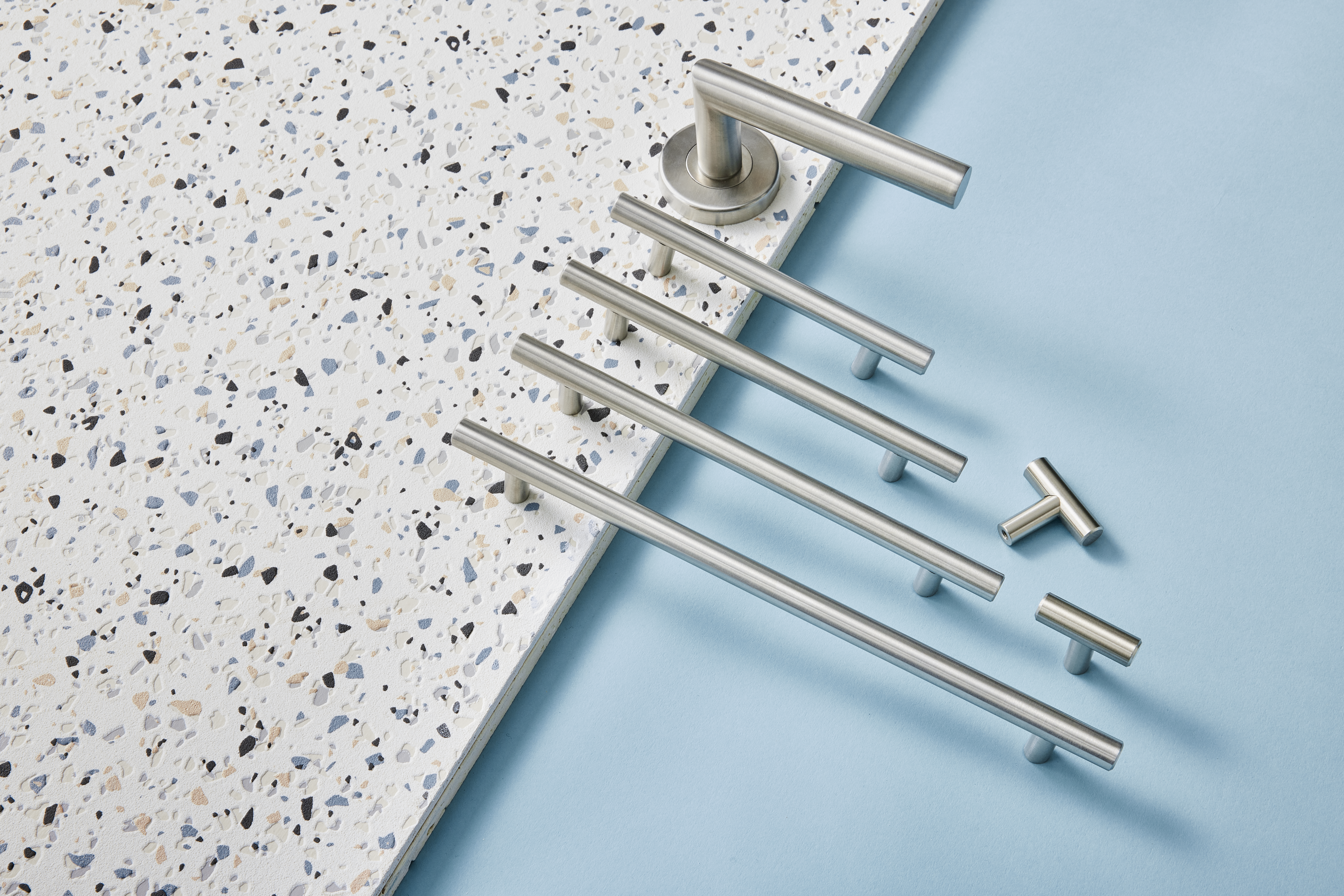 Pomolo per mobili INSPIRE urban in acciaio argento spazzolato opaco H 40 mm L 12 mm - 2