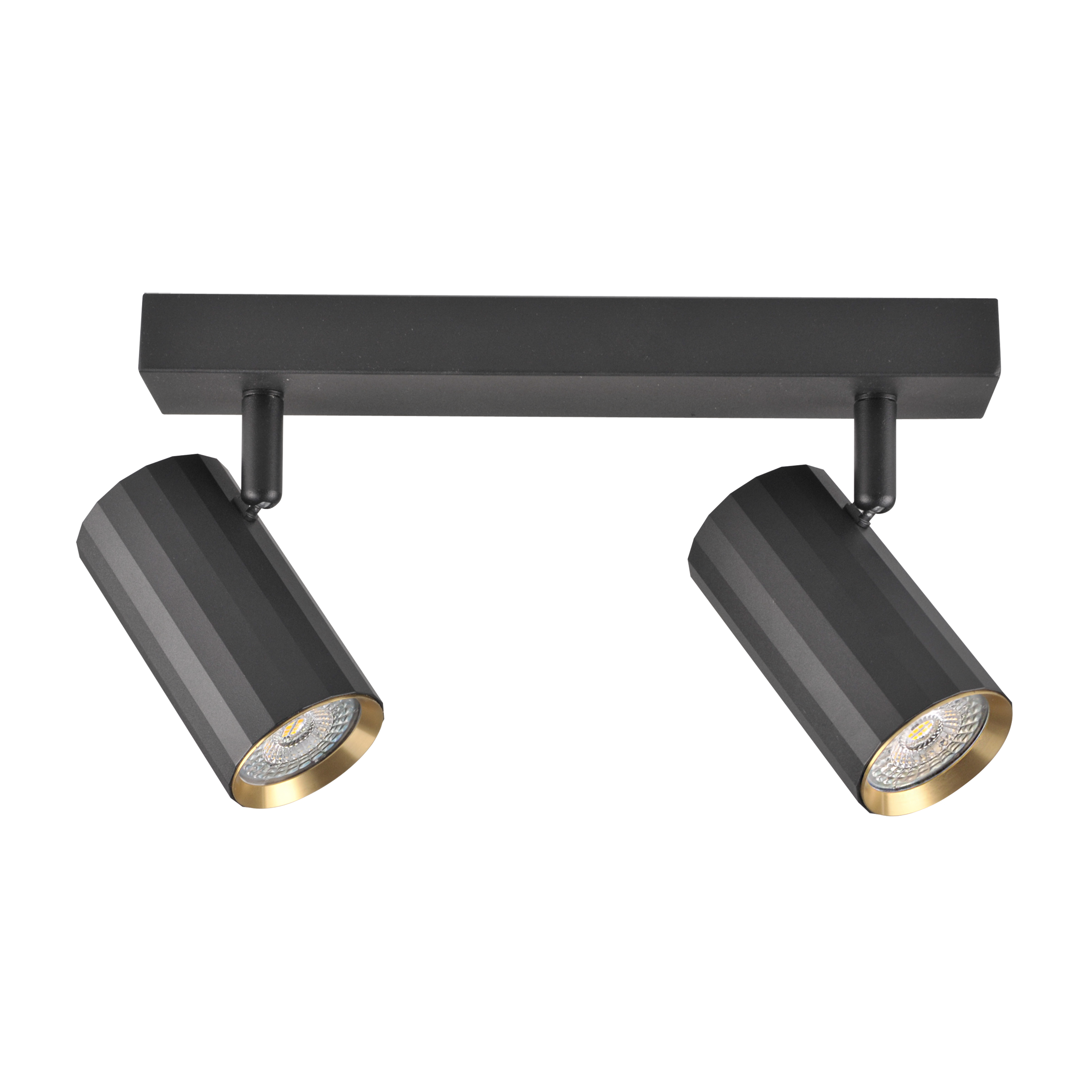 Listwa reflektorowa Nicea czarno-złota 2 x GU10 Goldlux