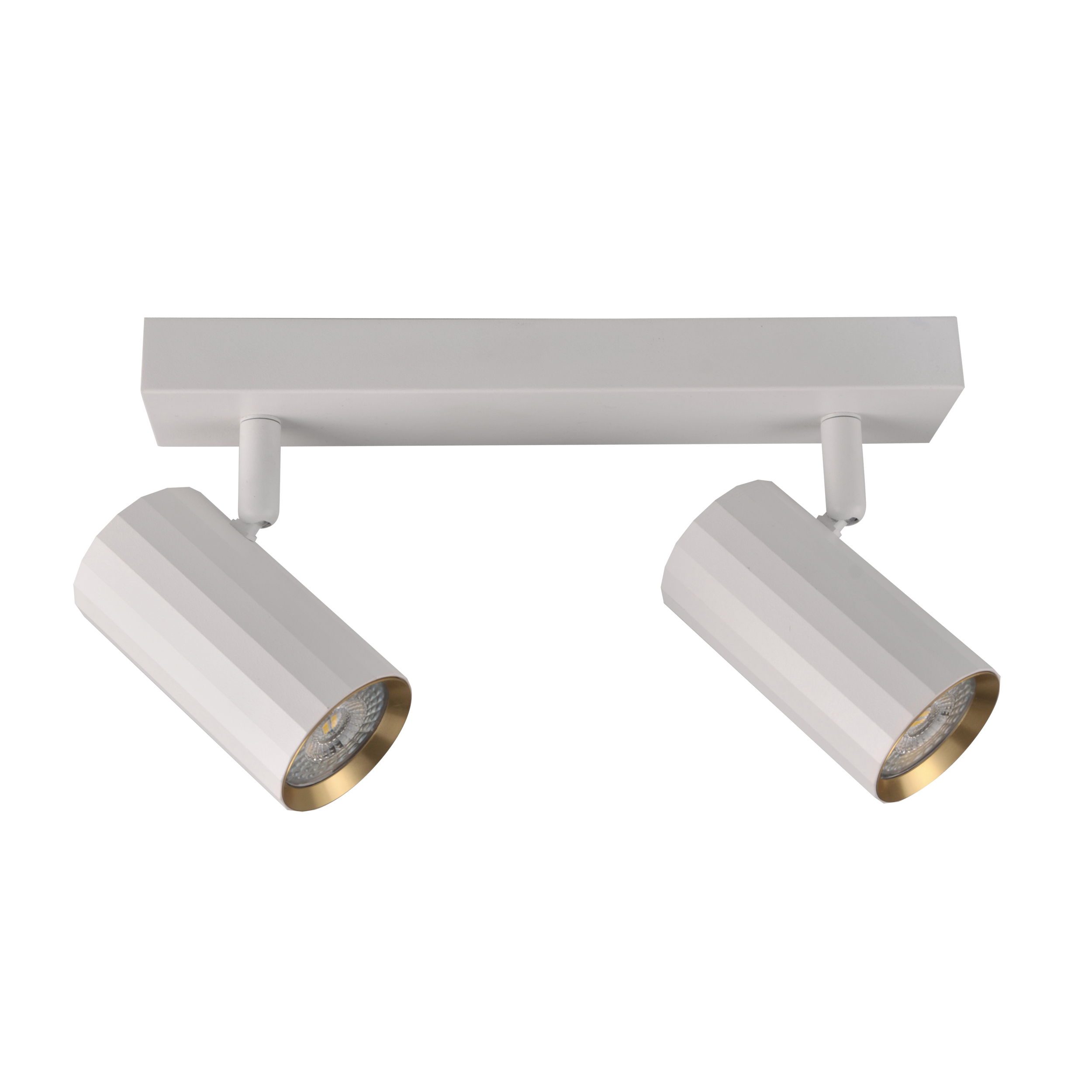 Listwa reflektorowa Nicea biało-złota 2 x GU10 Goldlux