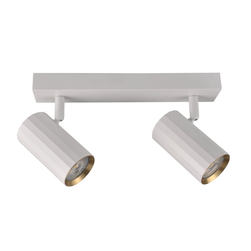 Listwa reflektorowa Nicea biało-złota 2 x GU10 Goldlux