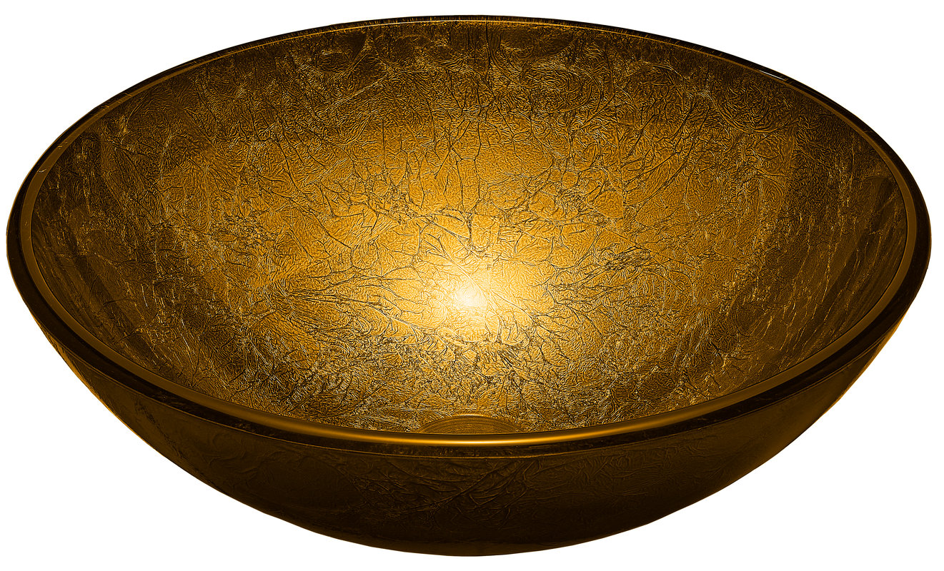 Umywalka nablatowa LUM-31 Złota 42 X 42 X 14.5 Evg Trade