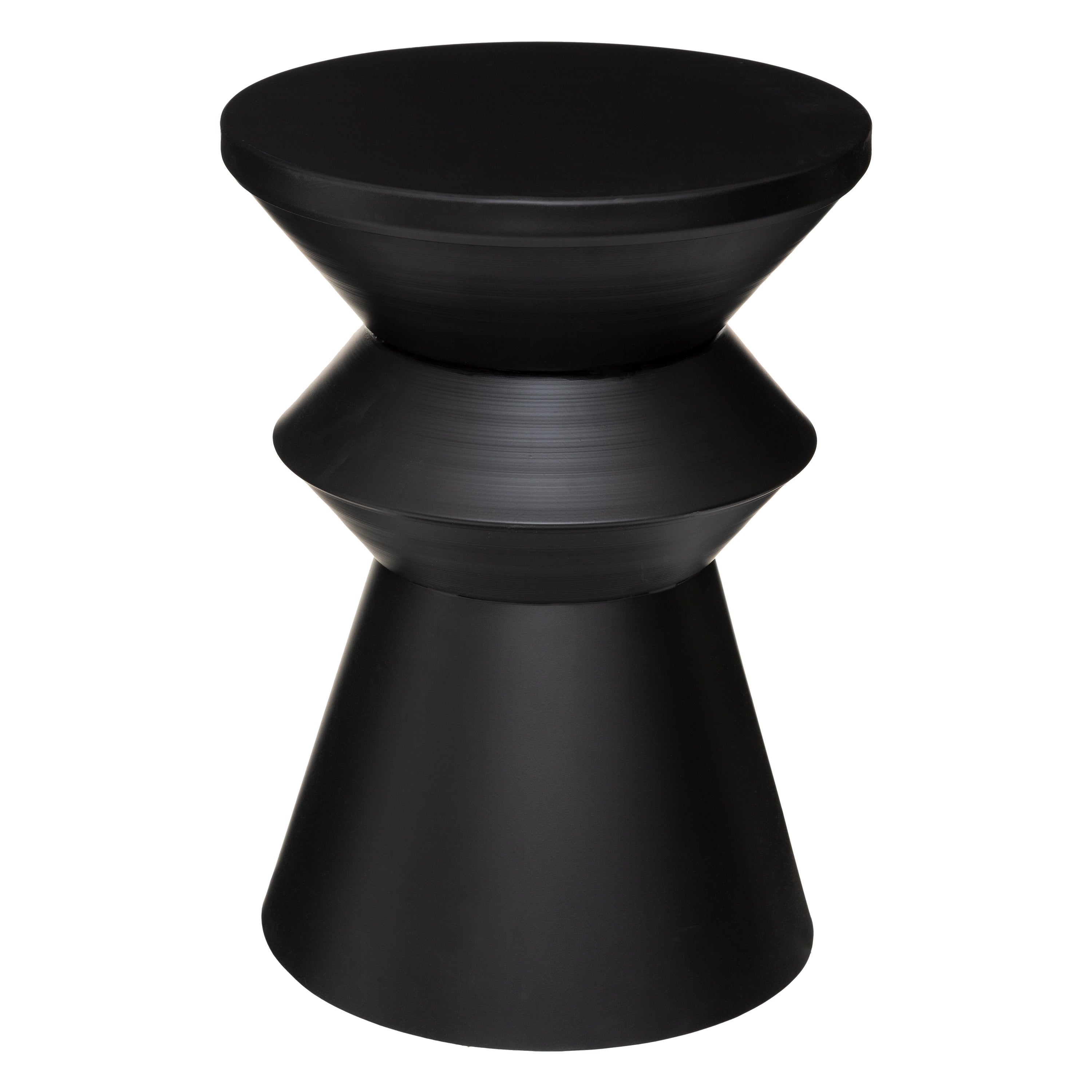 Table d'appoint, noir x l.36 , diam.36 cm - 4
