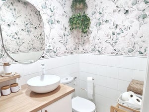 Decoración baños: Elige el papel pintado correcto para el baño