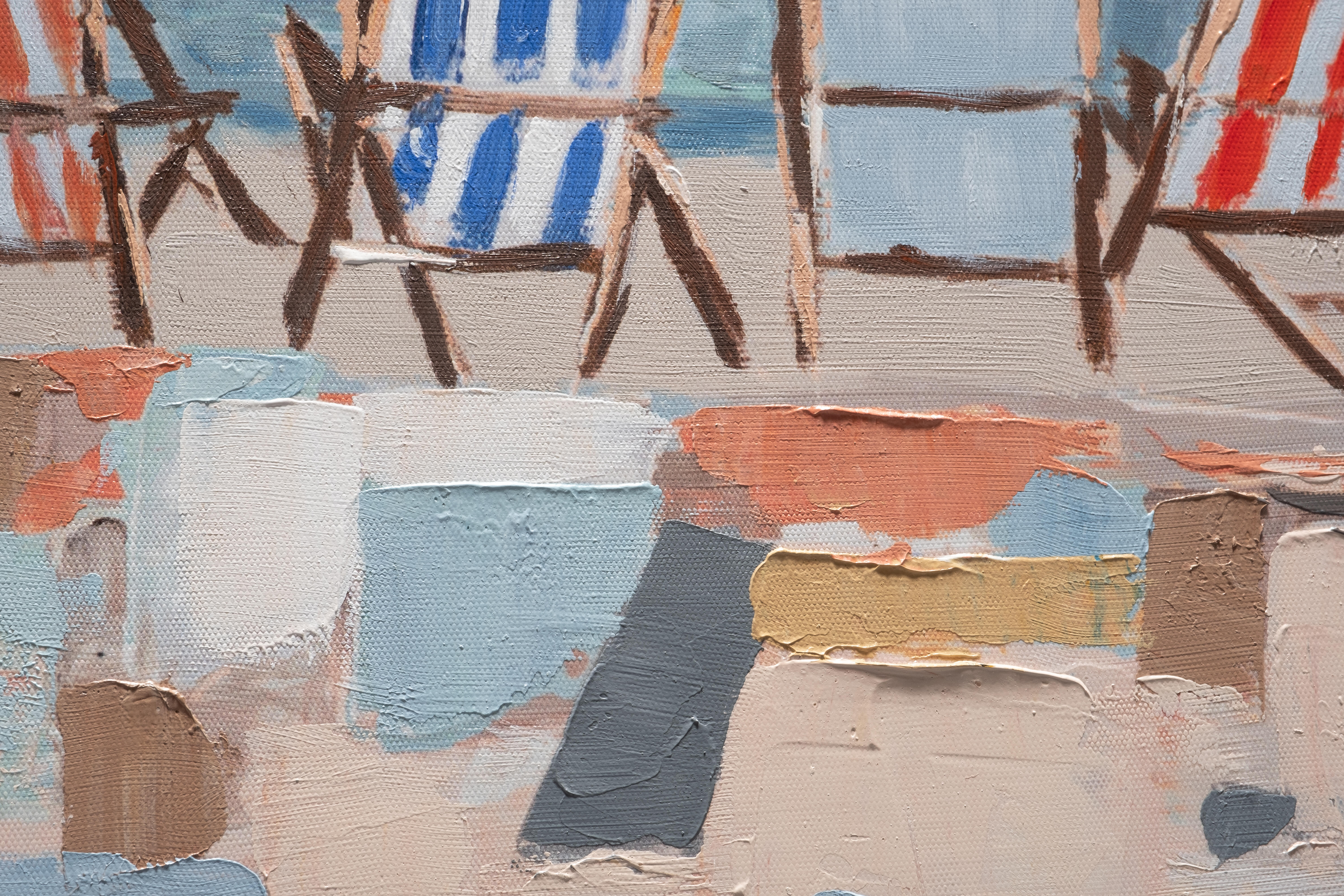 Tela pintada PRAIA 60 x 120 cm - 4