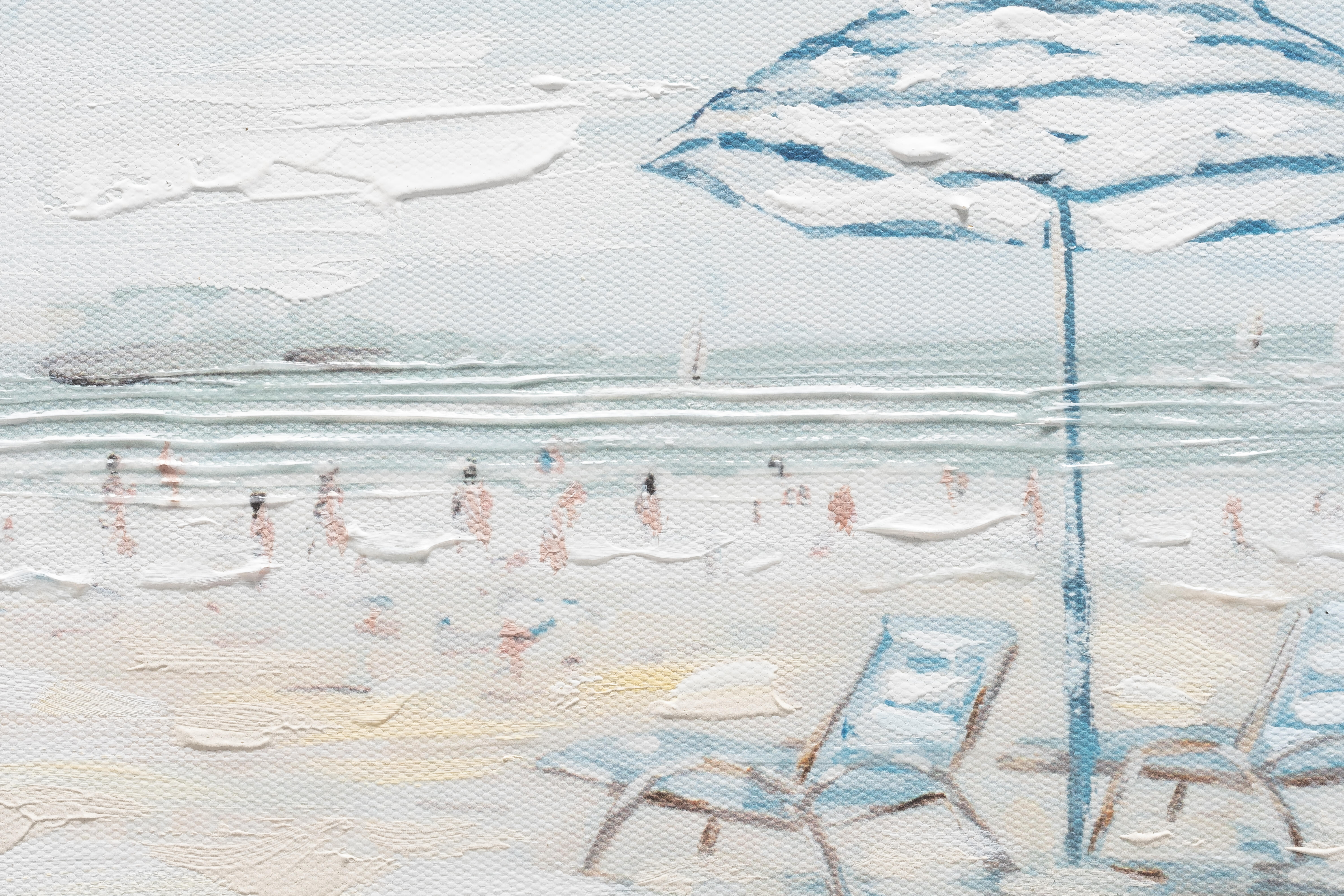 Tela pintada PRAIA 30 x 30 cm - 4