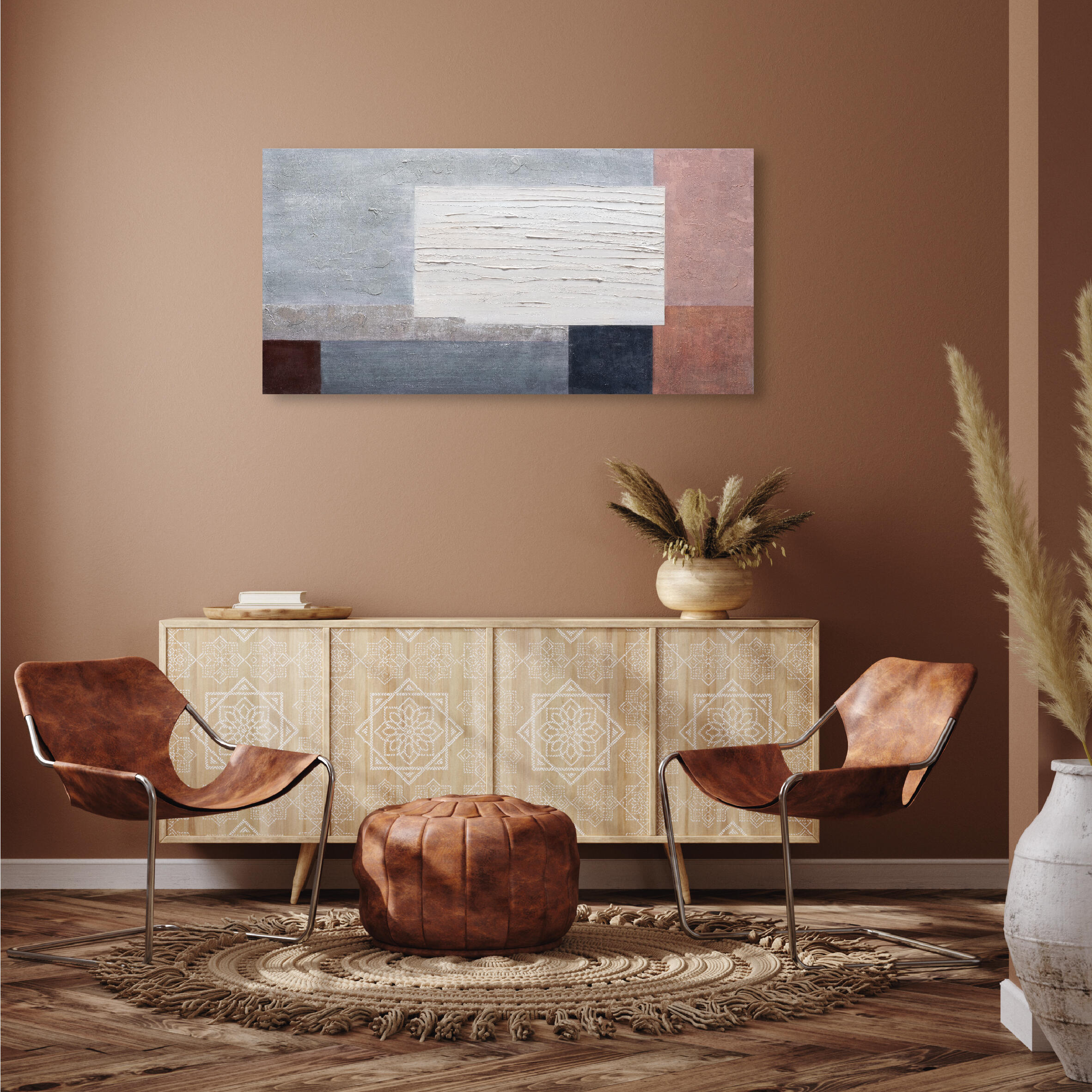 Tela pintada ABSTRATO 60 x 120 cm - 3