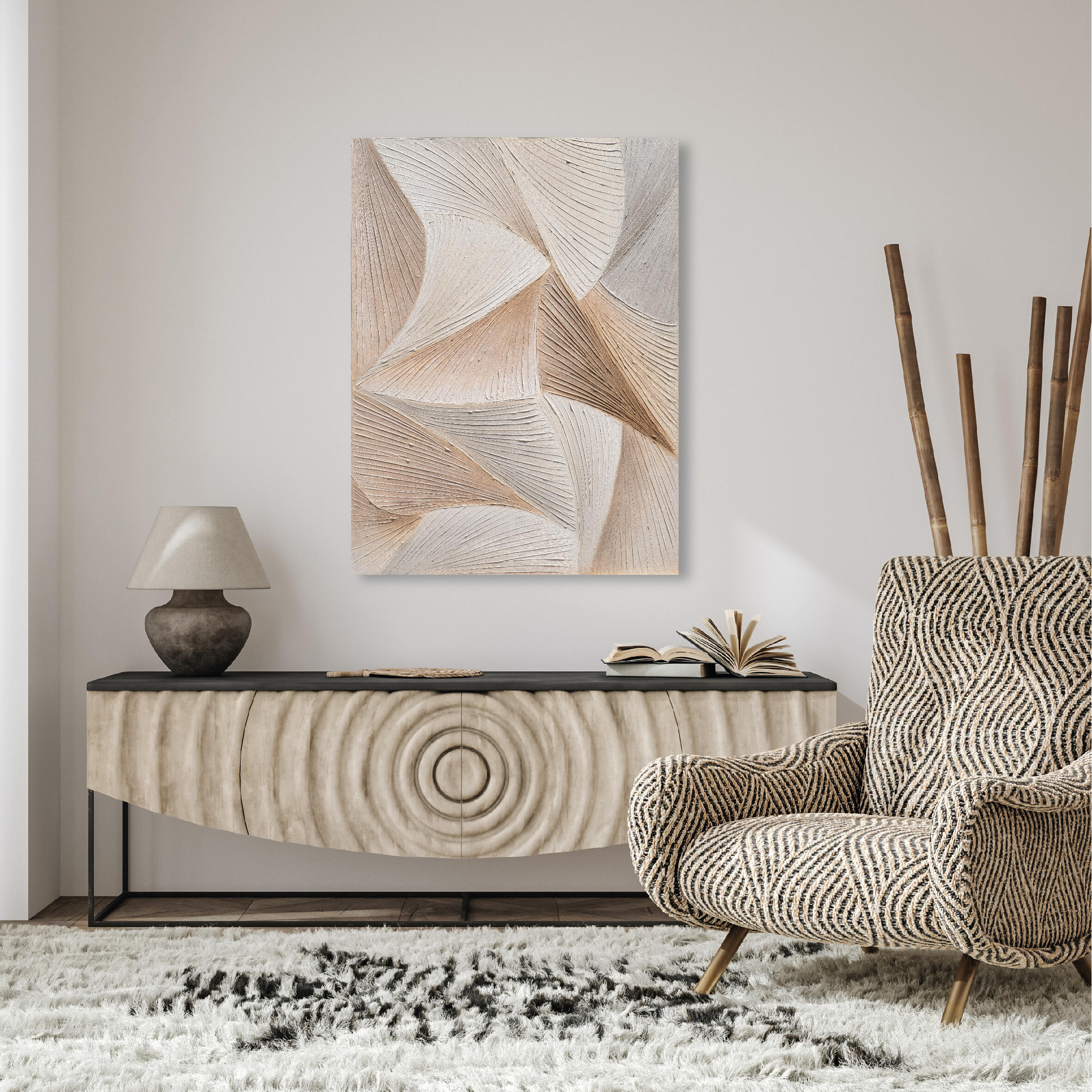 Tela pintada ABSTRATO 90 x 120 cm - 3